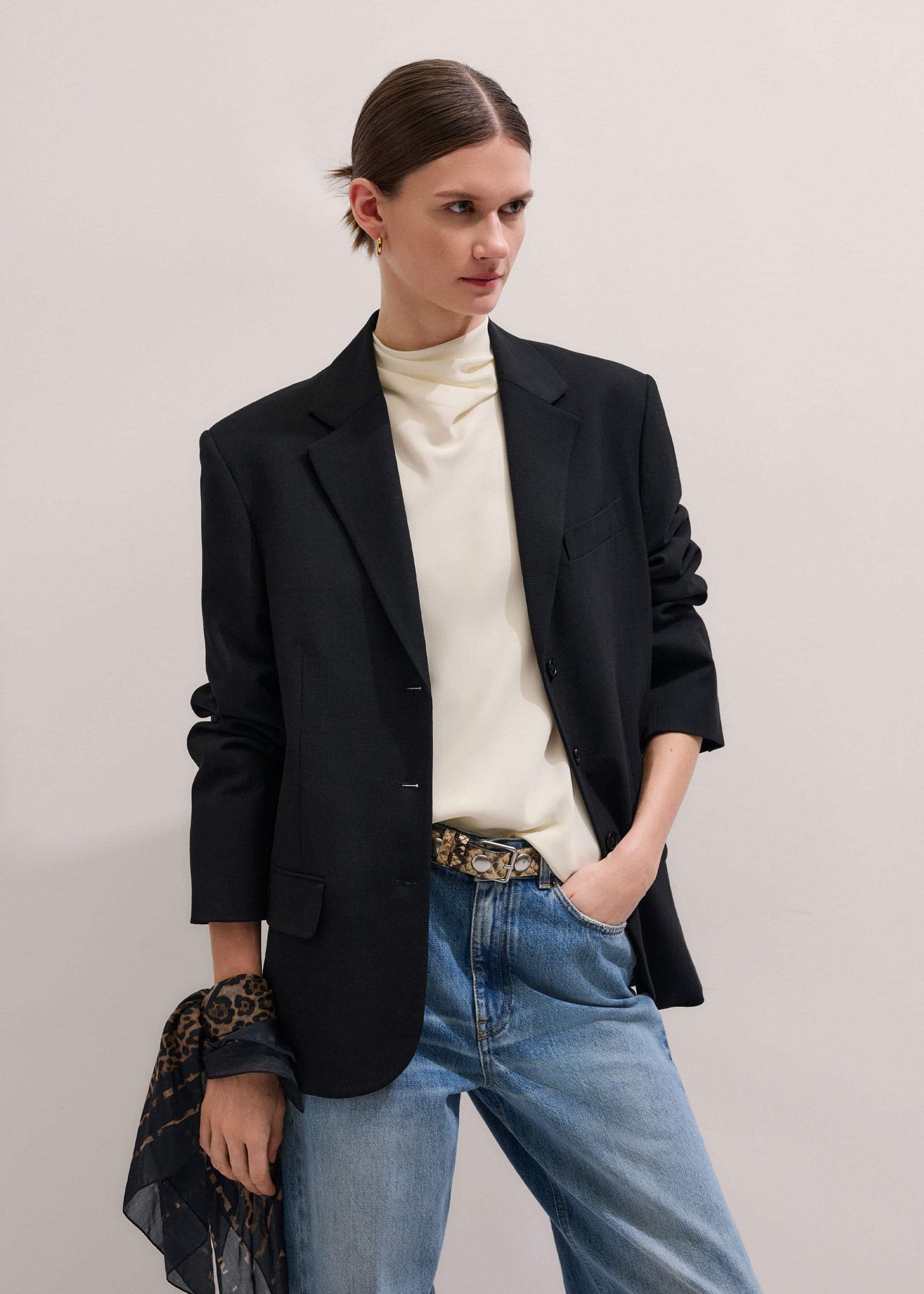 ME and EM Clothing Black Icon Oversized Blazer