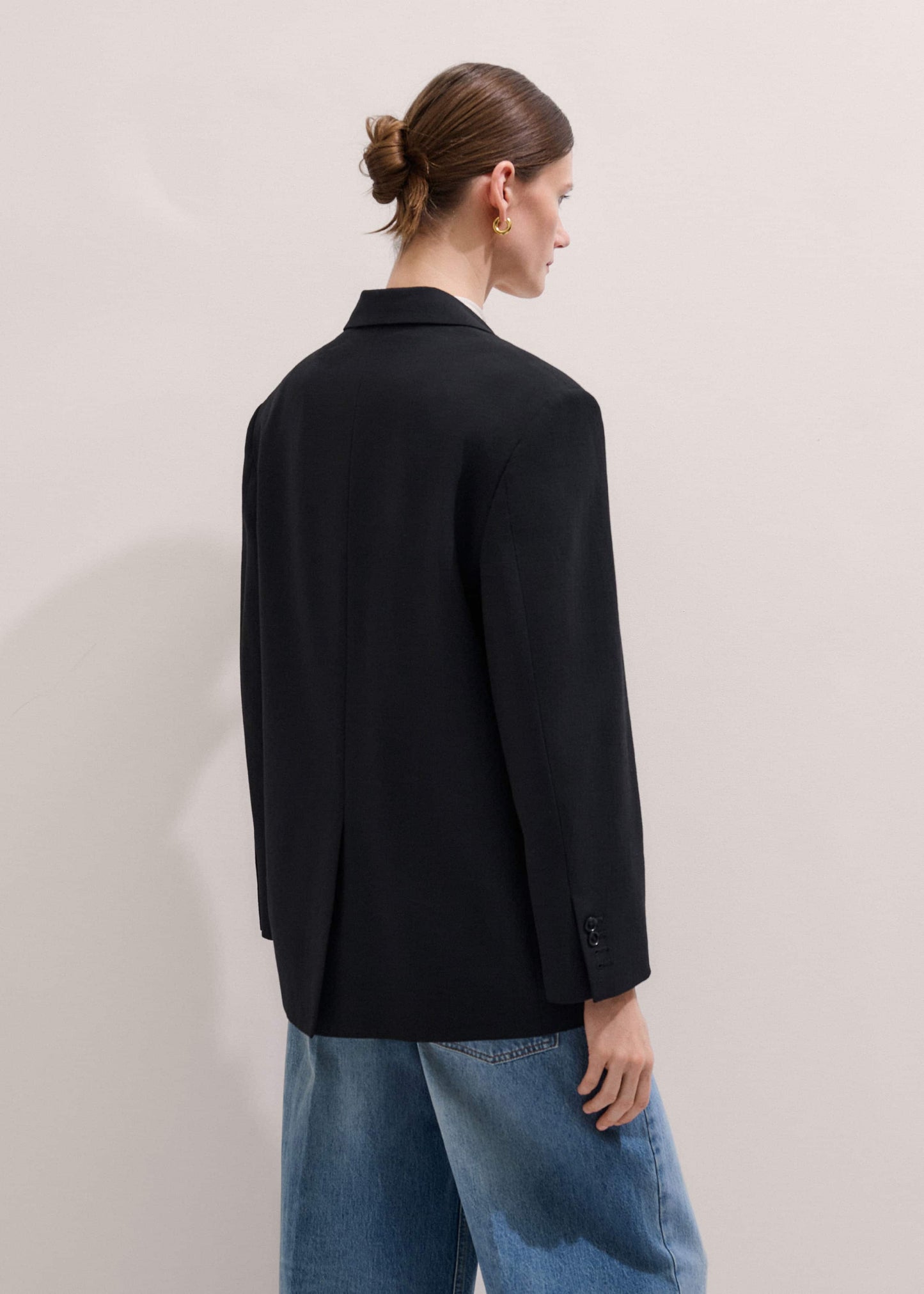 ME and EM Clothing Black Icon Oversized Blazer