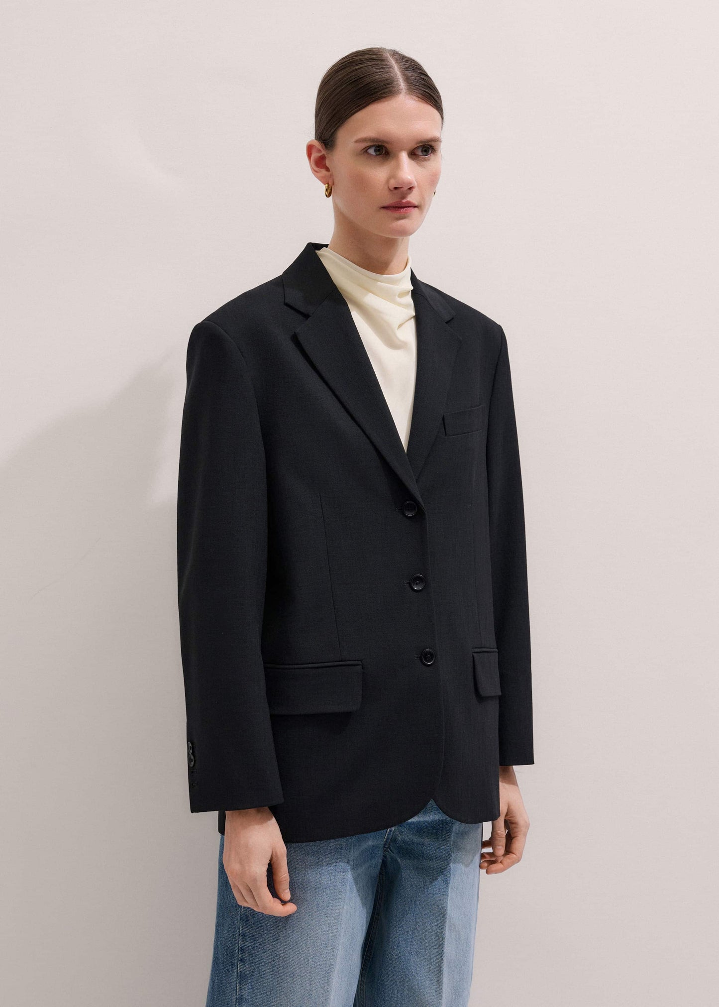 ME and EM Clothing Black Icon Oversized Blazer