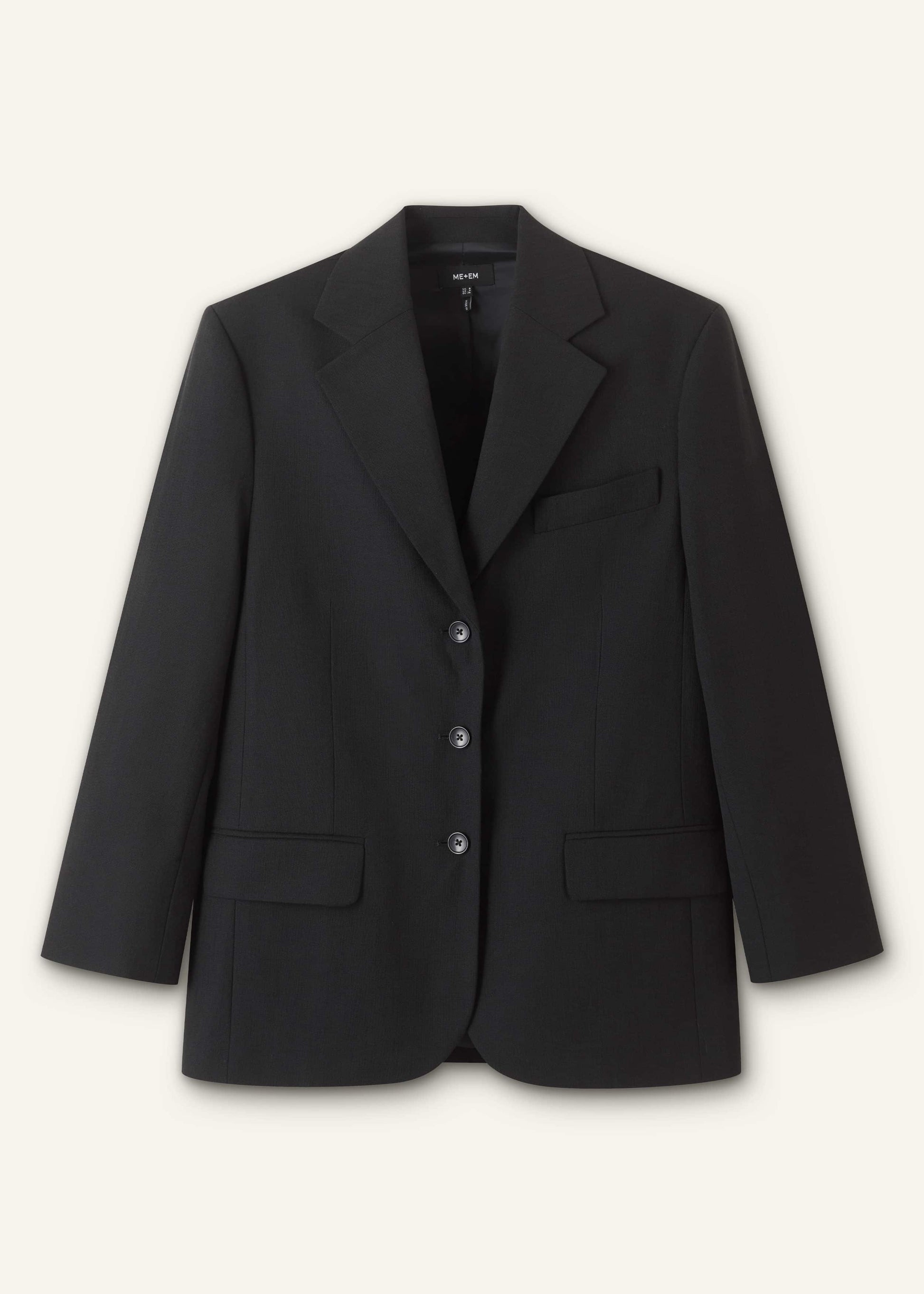 ME and EM Clothing Black Icon Oversized Blazer