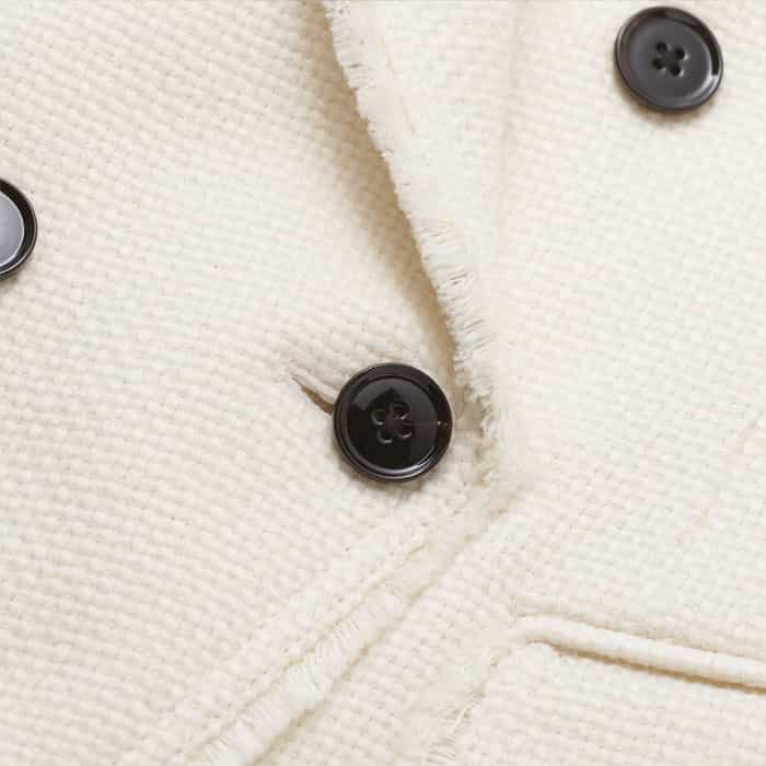 ME and EM Clothing Ivory AM-PM Fitted Blazer