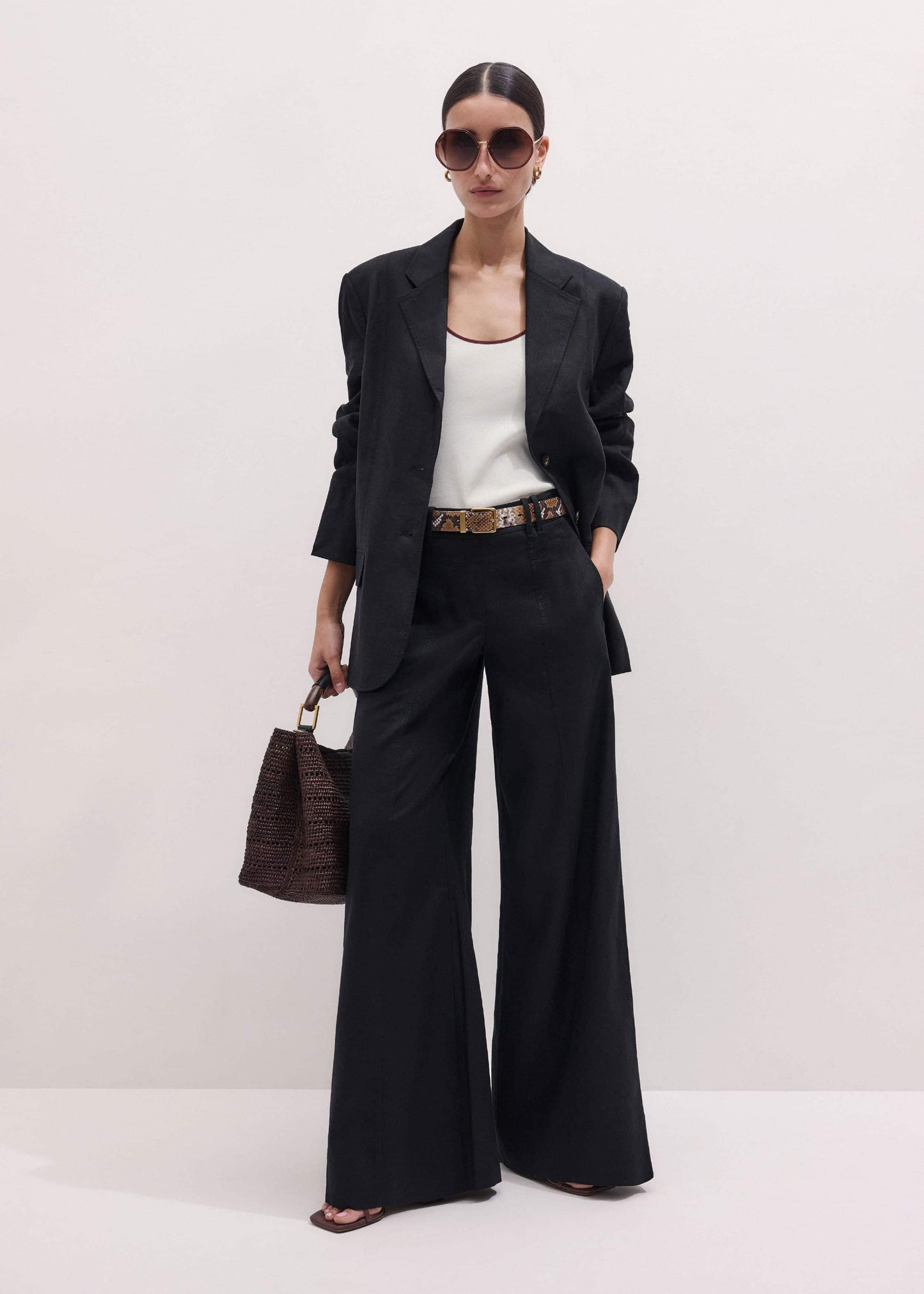 ME and EM Clothing Black Summer Oversized Blazer