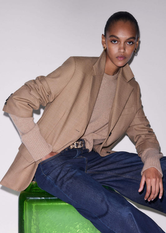 ME and EM Clothing Brown Icon Oversized Blazer