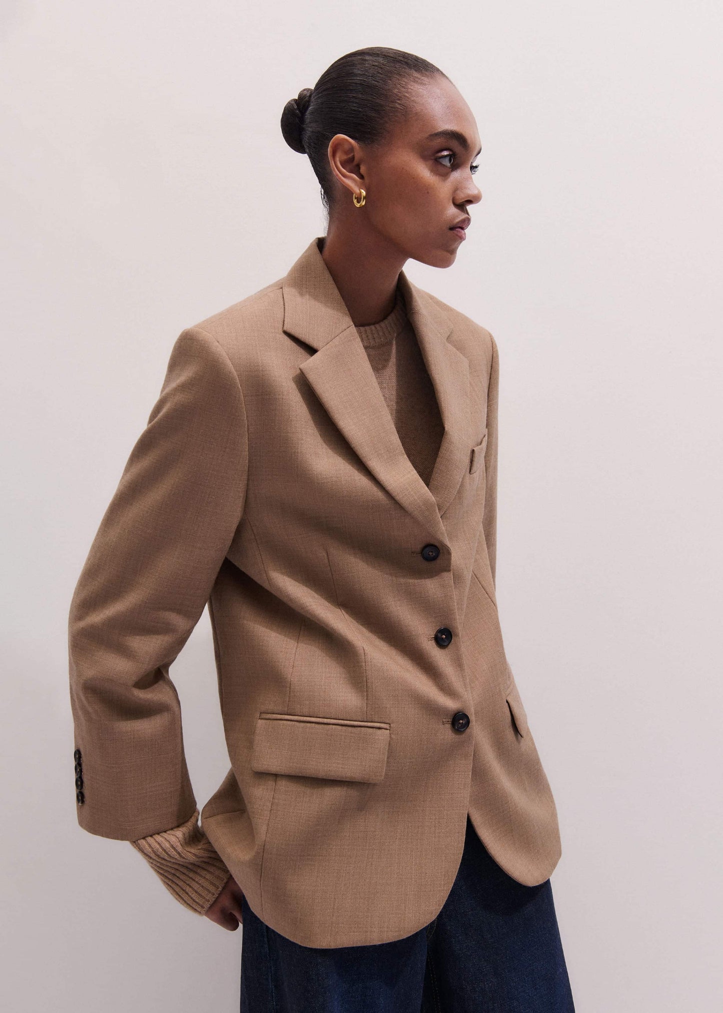 ME and EM Clothing Brown Icon Oversized Blazer