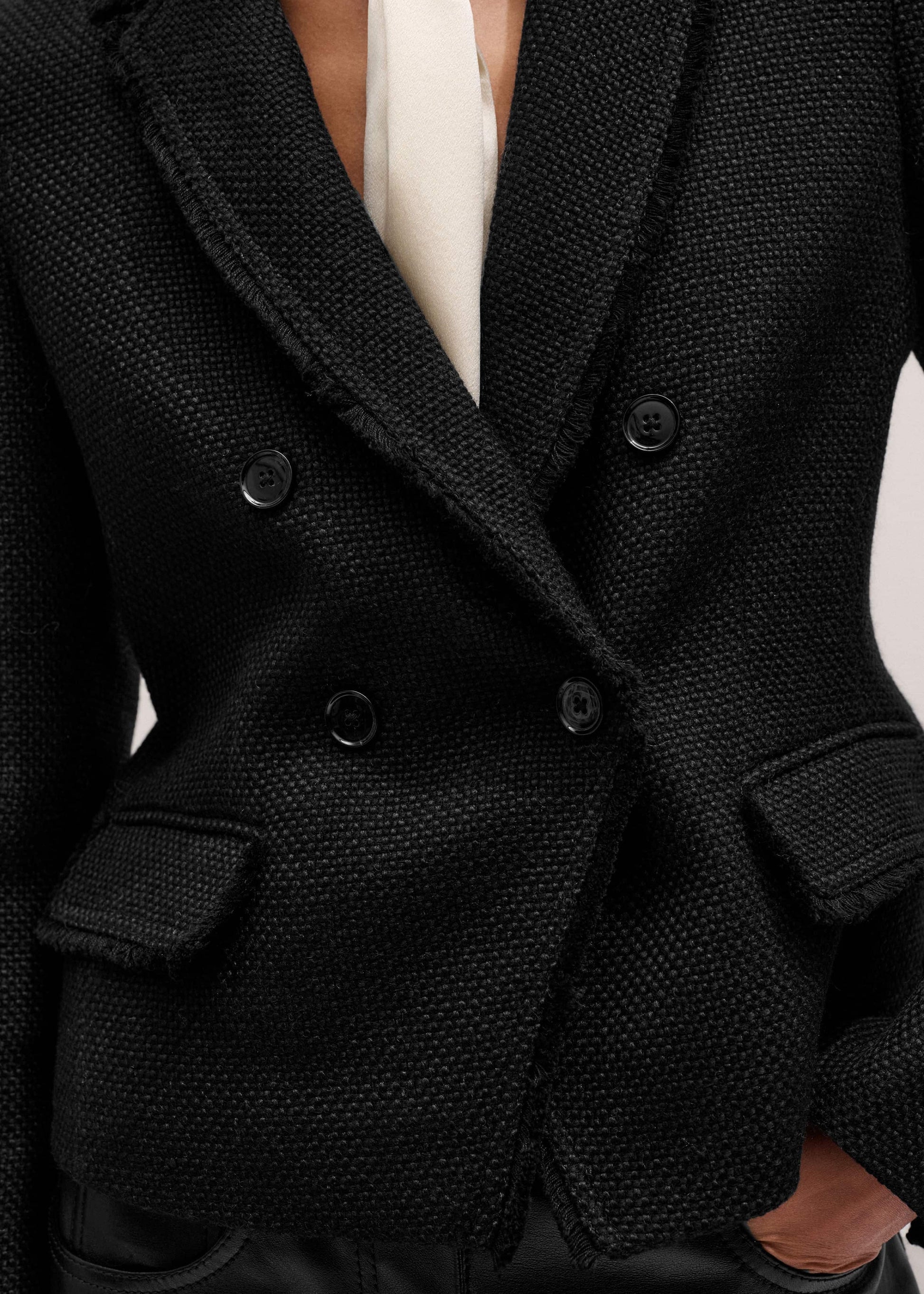 ME and EM Clothing Black AM-PM Fitted Blazer