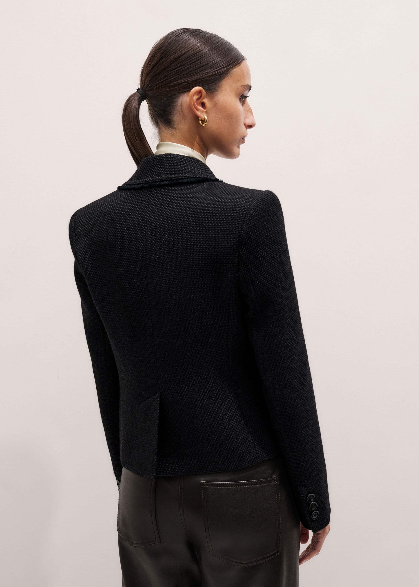 ME and EM Clothing Black AM-PM Fitted Blazer