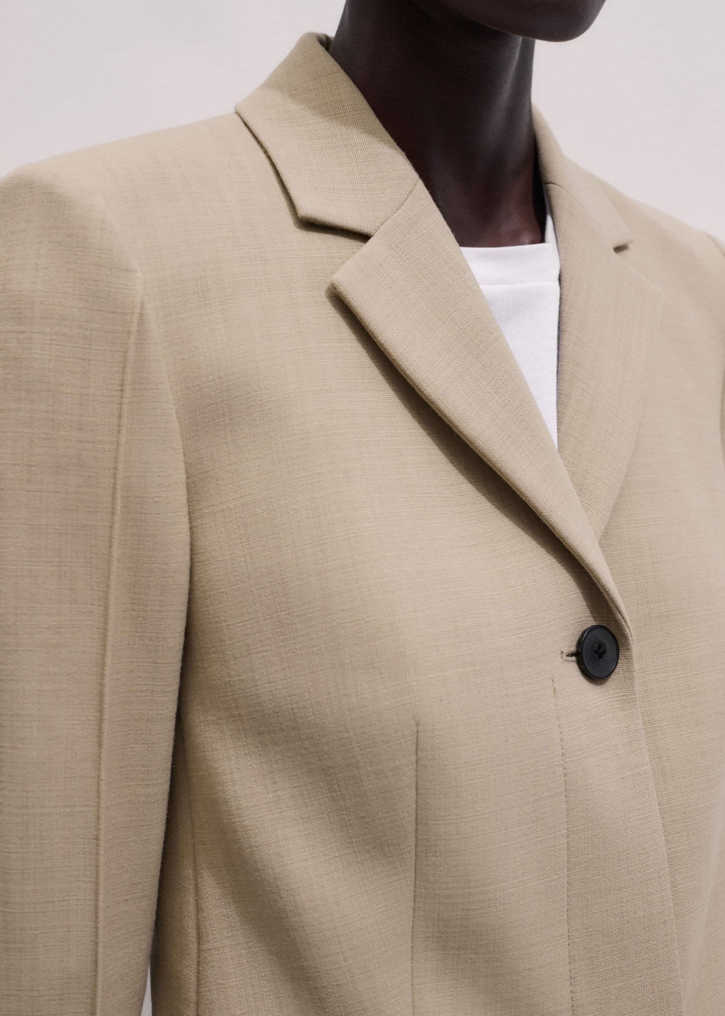 ME and EM Clothing Sand Slim Contour Blazer