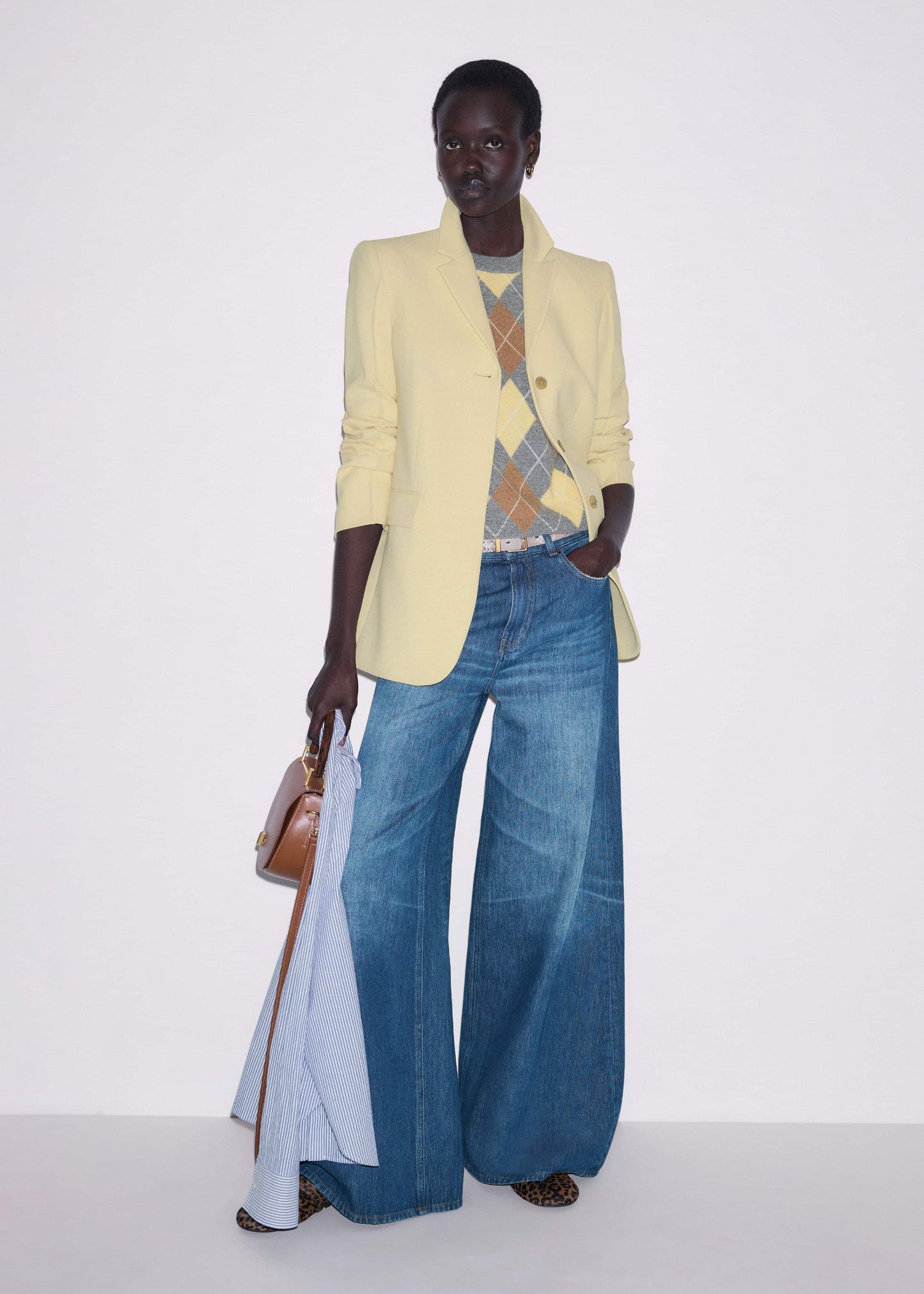 ME and EM Clothing Yellow Slim Contour Blazer