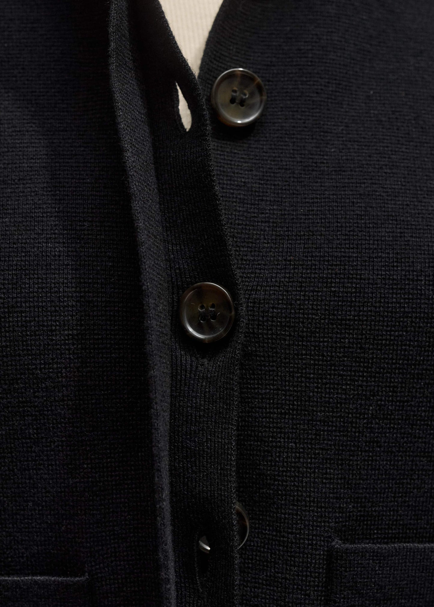 ME and EM Clothing Black Milano Knit Short Sleeve Jacket