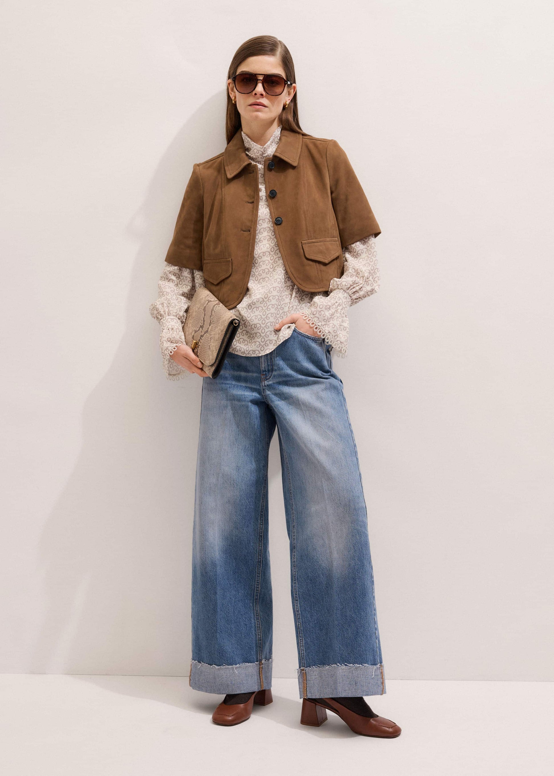ME and EM Clothing Brown Everyday Short Sleeve Jacket