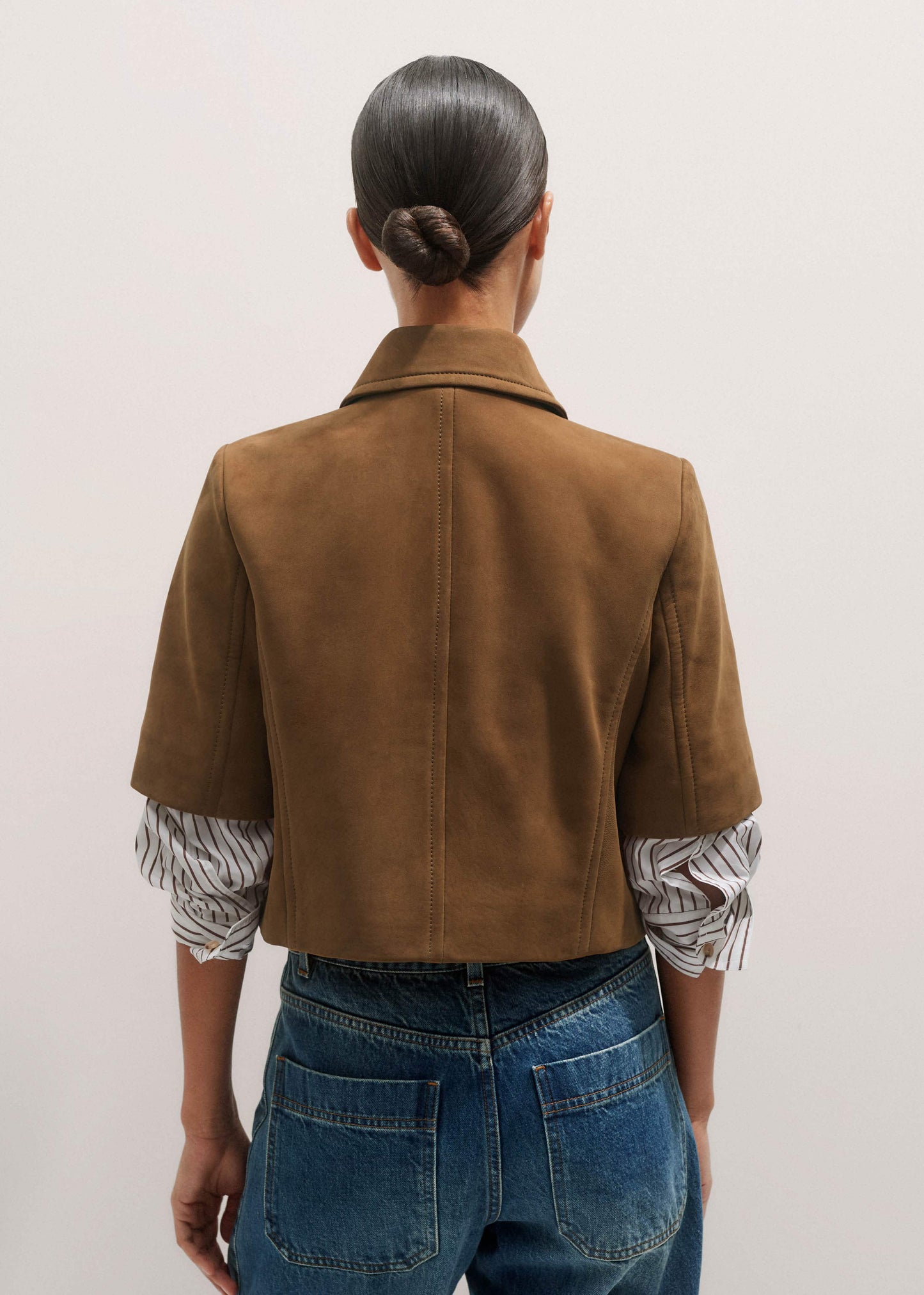 ME and EM Clothing Brown Everyday Short Sleeve Jacket