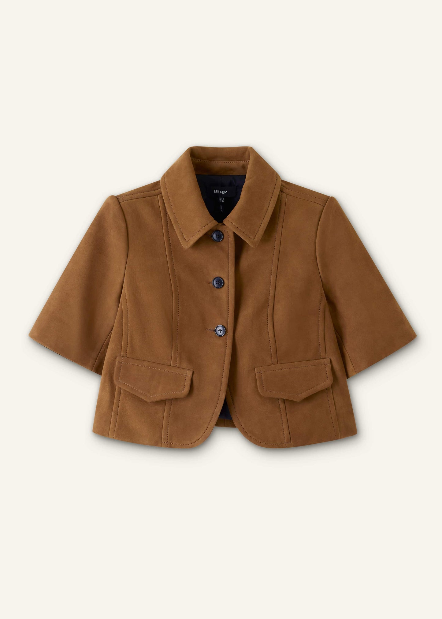 ME and EM Clothing Brown Everyday Short Sleeve Jacket