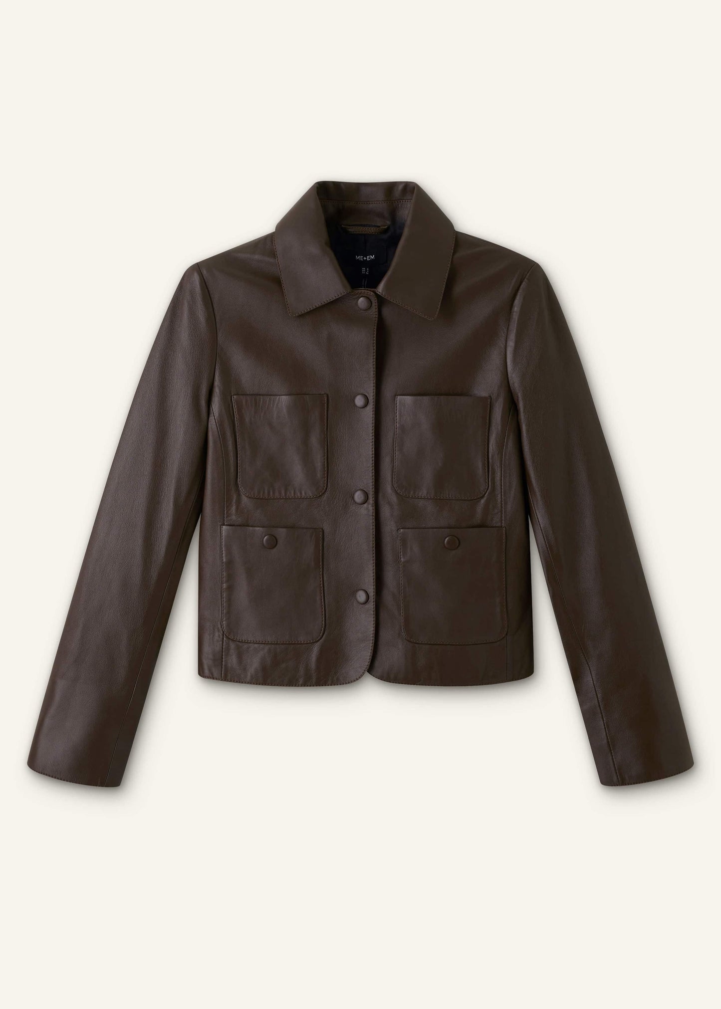 ME and EM Clothing Brown Patch Pocket Jacket