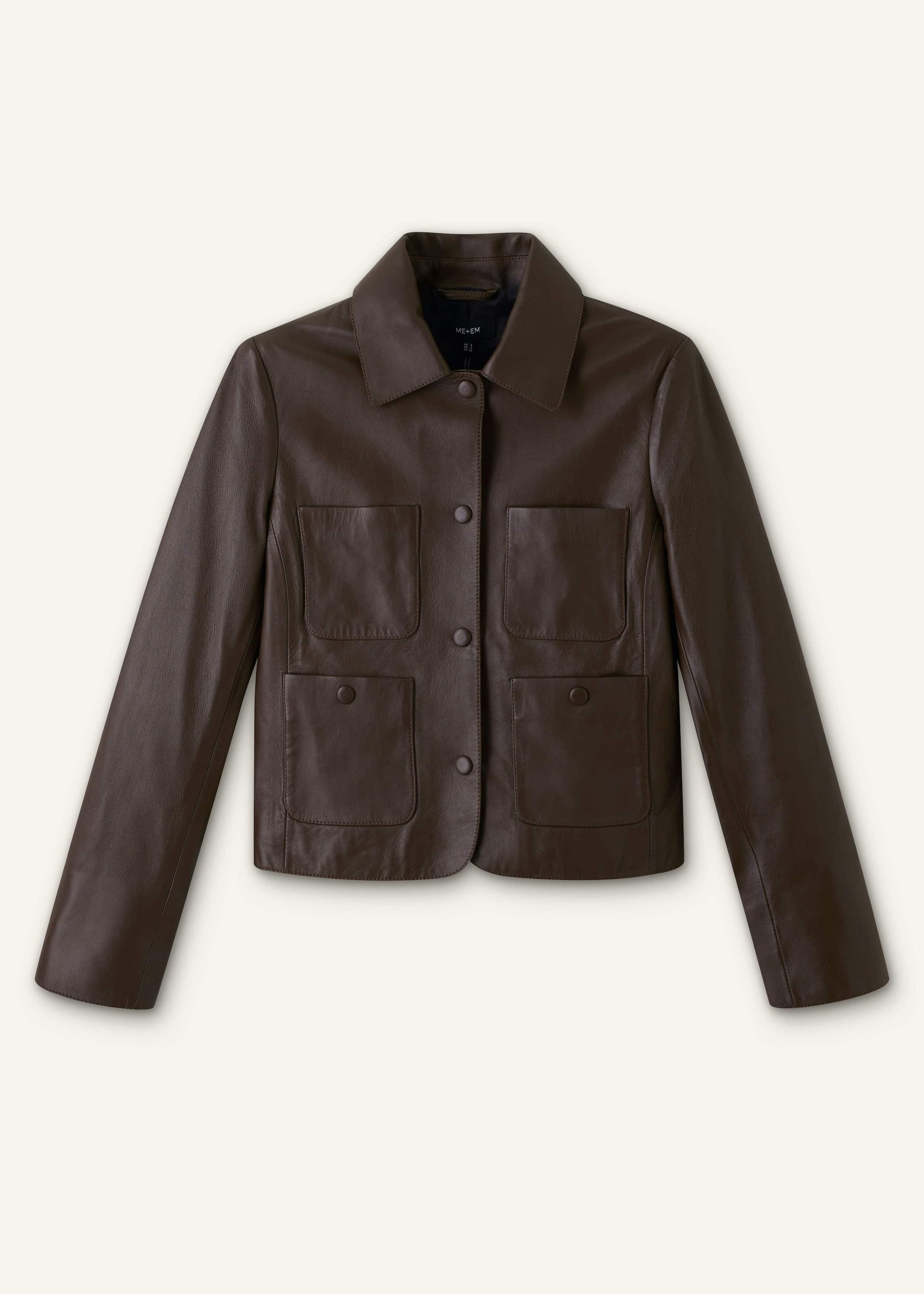 ME and EM Clothing Brown Patch Pocket Jacket