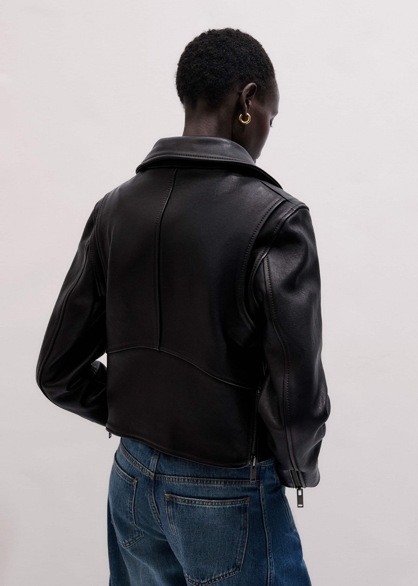 ME and EM Clothing Black Perfect Little Biker Jacket