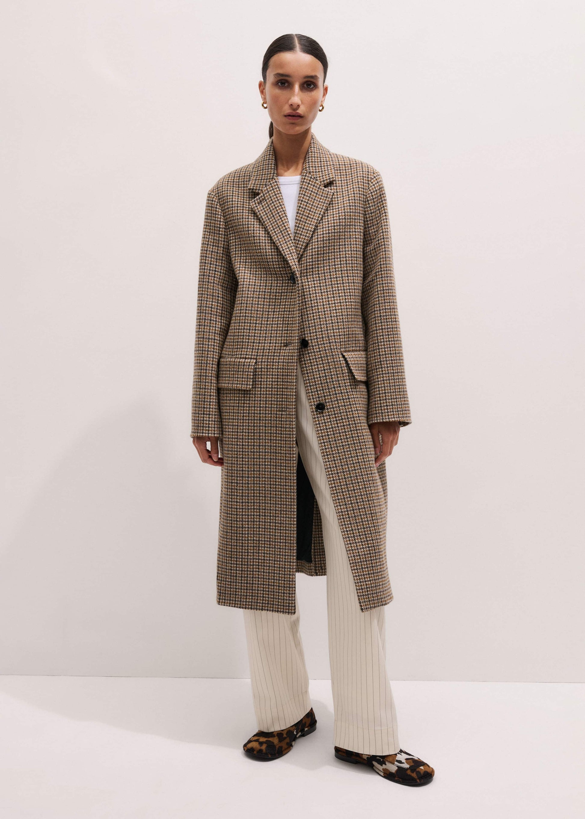 ME and EM Clothing Brown Heritage Wool Coat