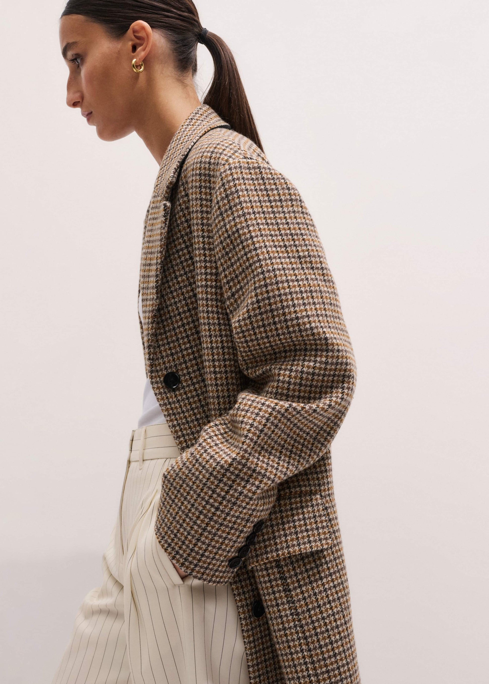 ME and EM Clothing Brown Heritage Wool Coat