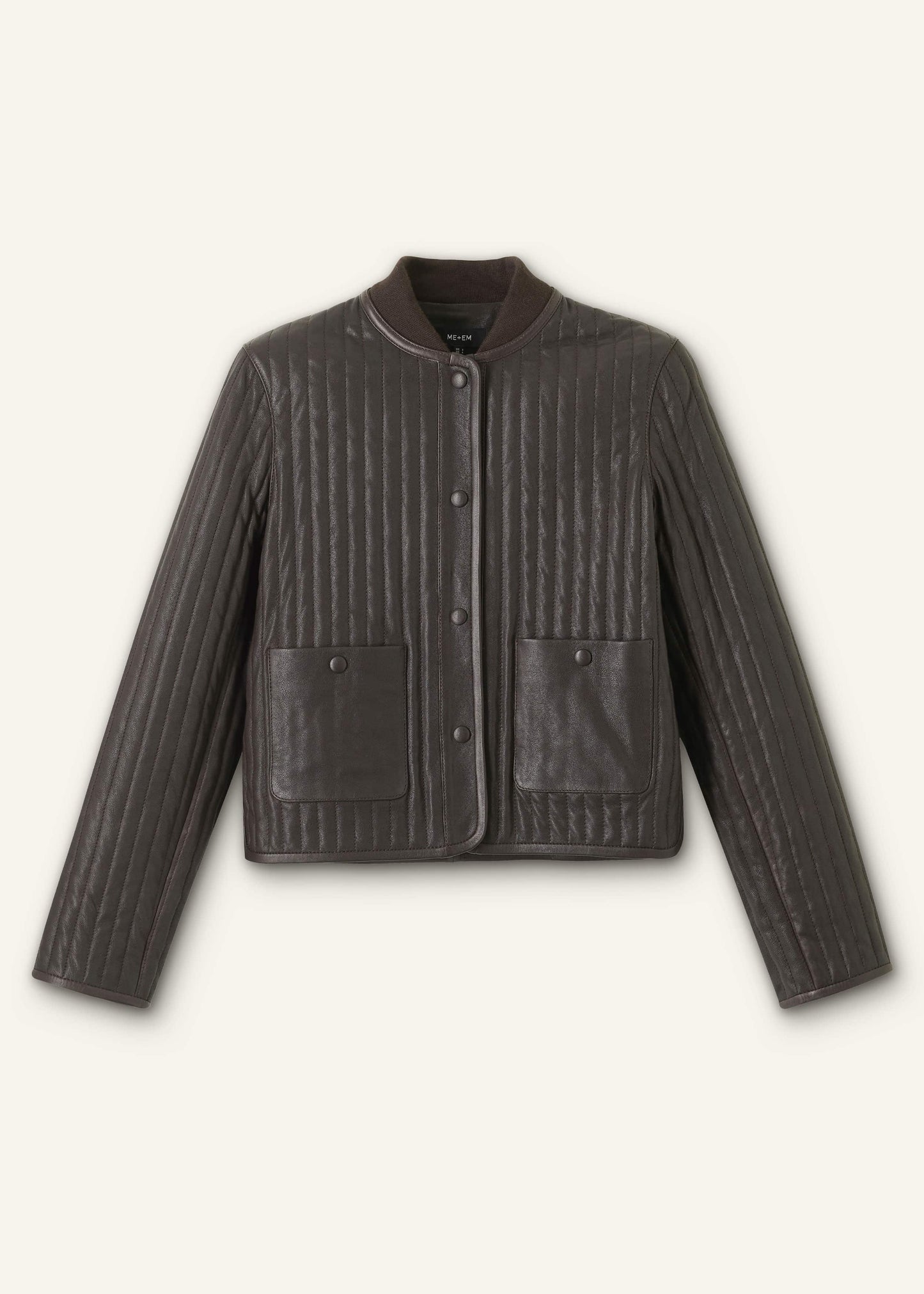 ME and EM Clothing Brown Quilted Weekend Jacket