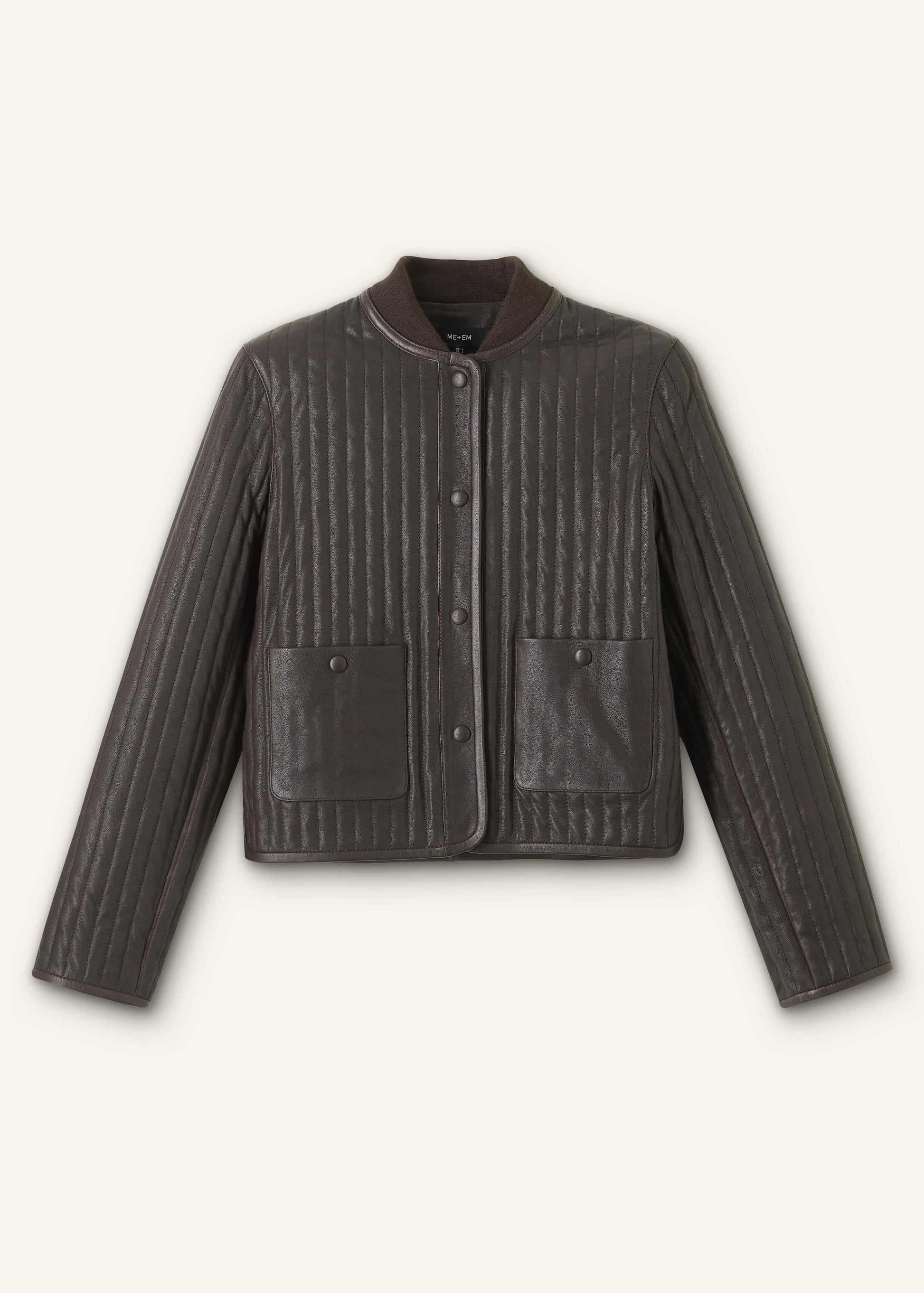 ME and EM Clothing Brown Quilted Weekend Jacket