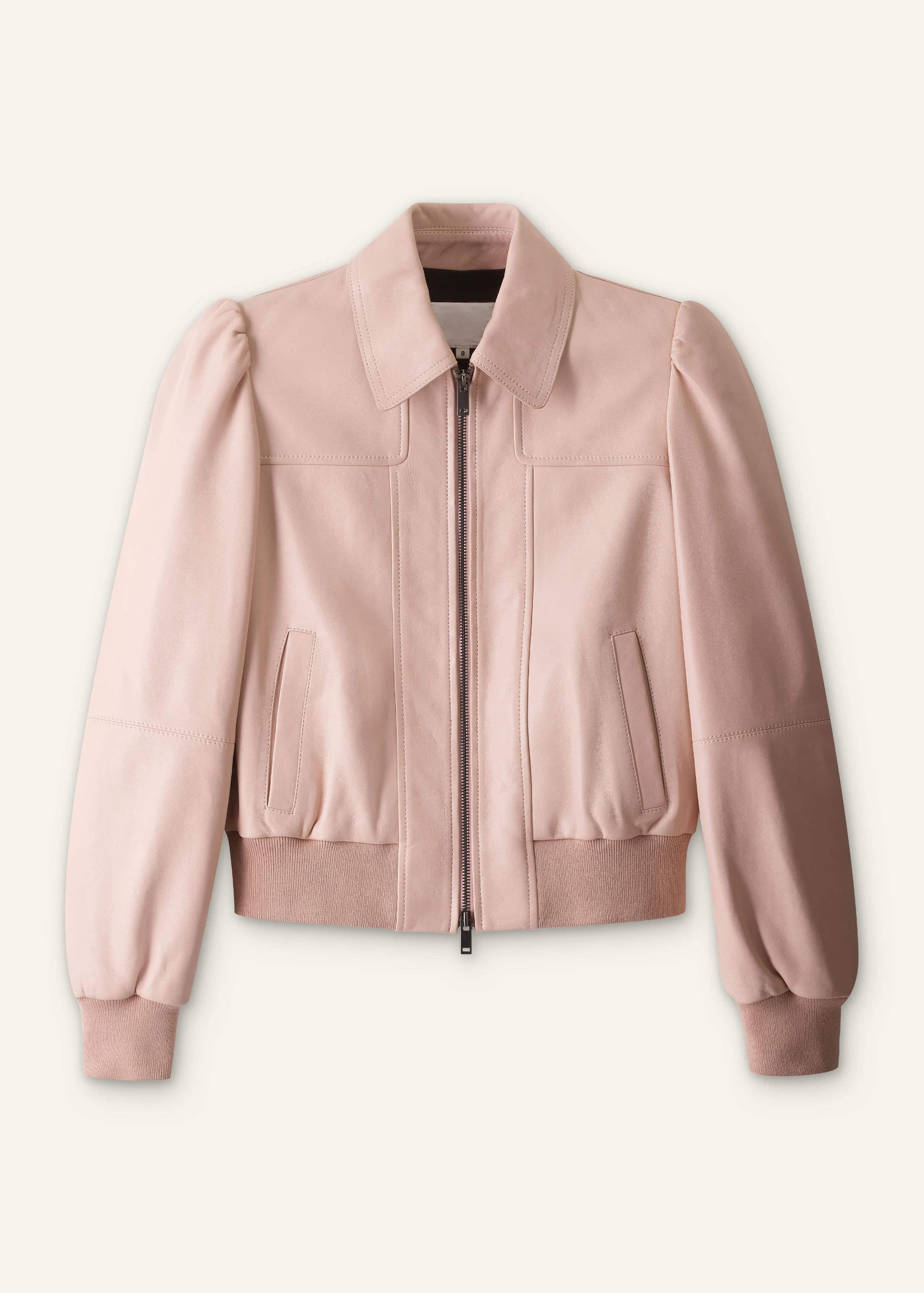 ME and EM Clothing Pink Luxe Feminine Bomber Jacket