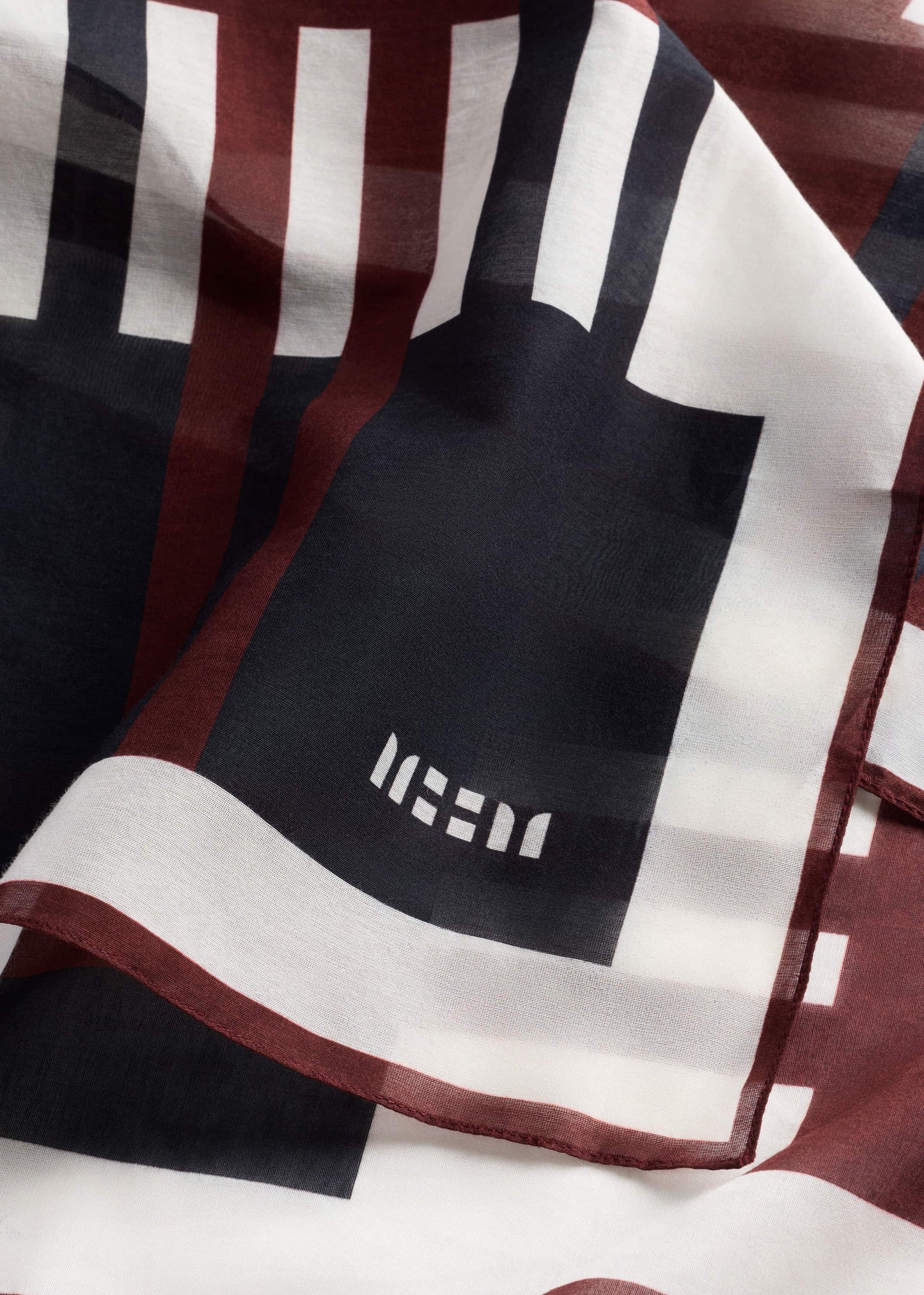 ME and EM Clothing|Accessories Cinnamon Brown Stripe Summer Scarf