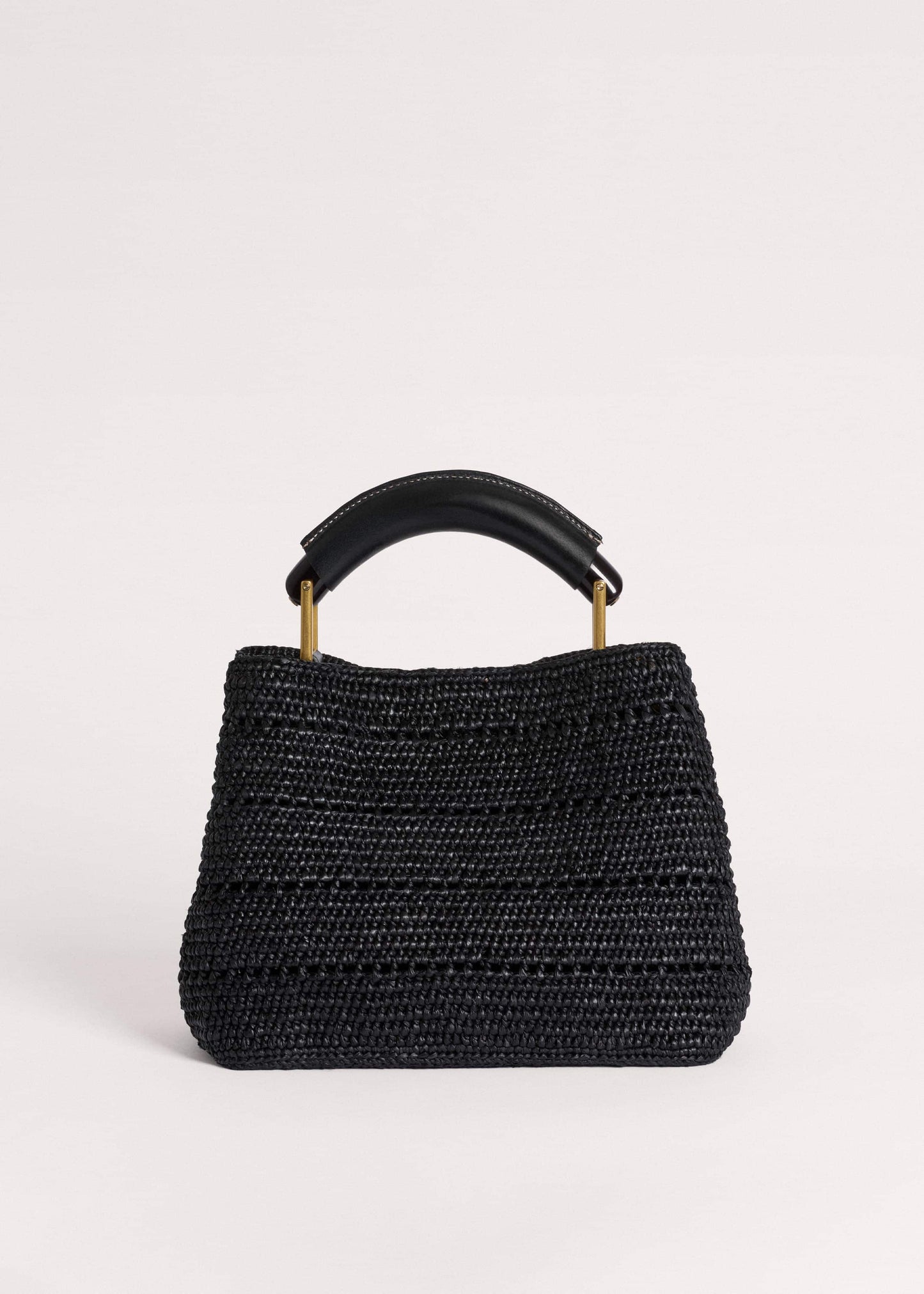ME and EM Clothing|Accessories Black Raffia Mini Day Bag