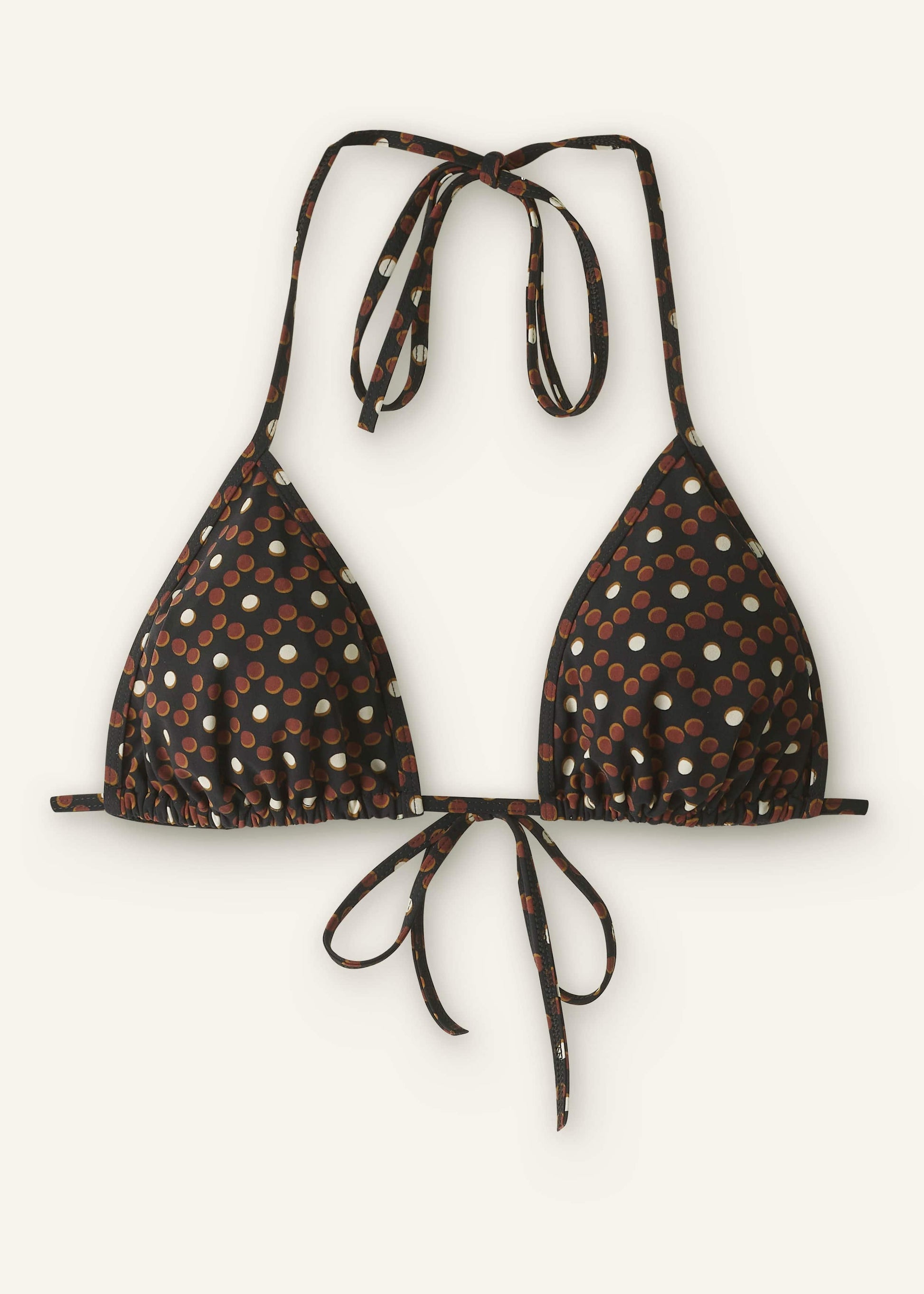 ME and EM Clothing Cinnamon Brown Triangle Bikini Top