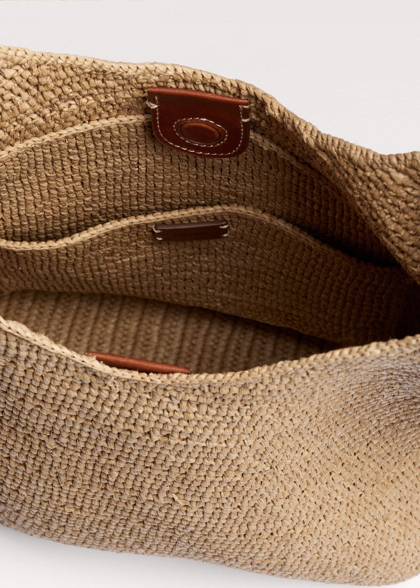 ME and EM Clothing Tan Raffia Carry All Summer Bag