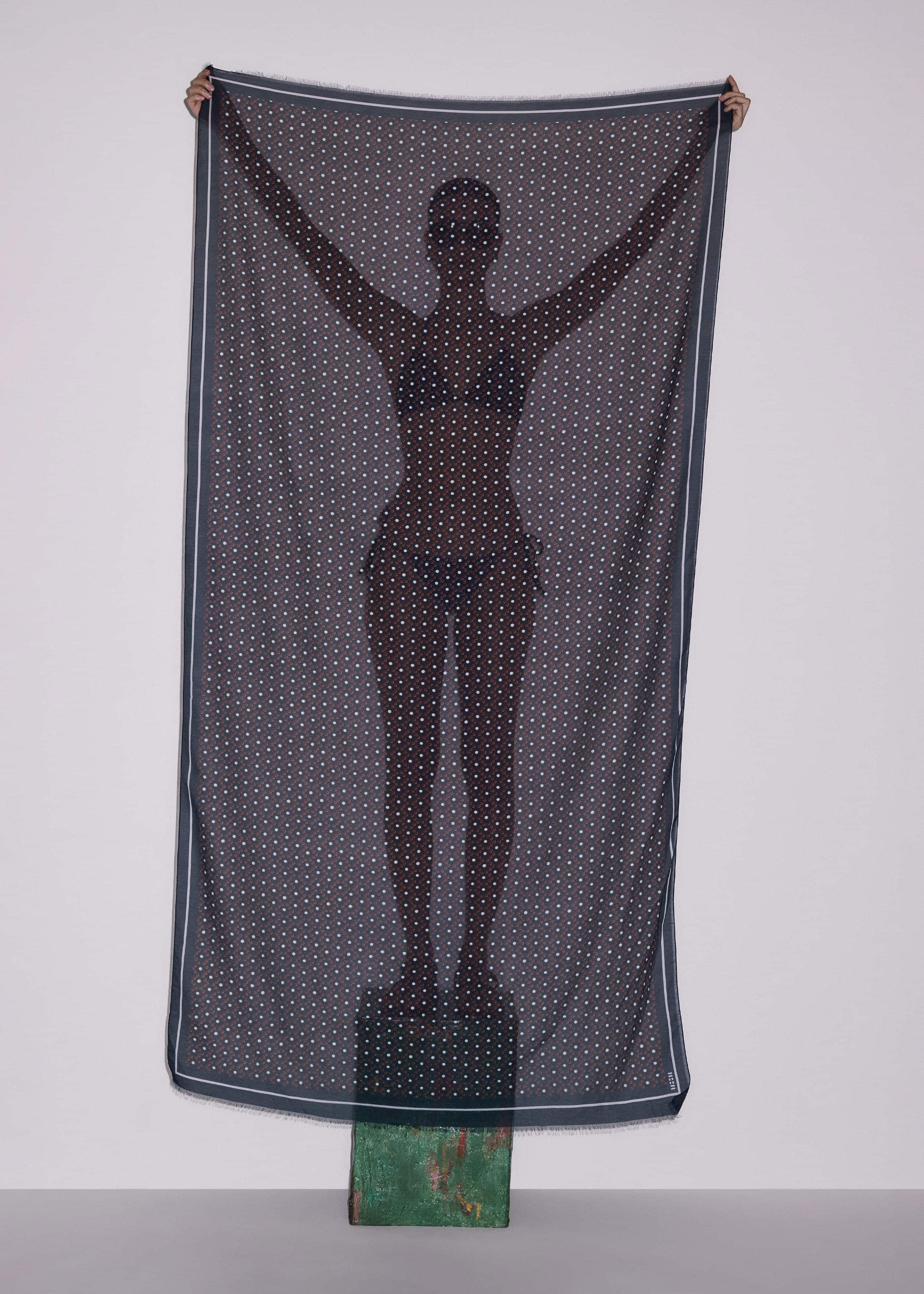 ME and EM Clothing Black Geometric Sarong