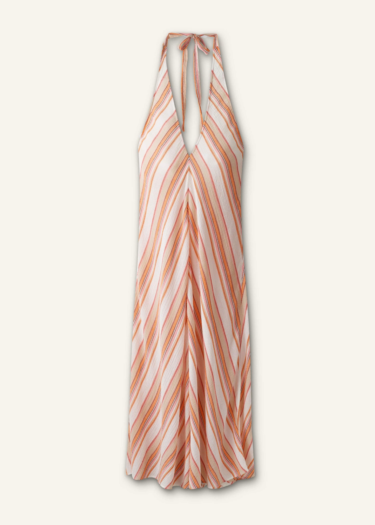 ME and EM Clothing Pink Halter Maxi Beach Dress