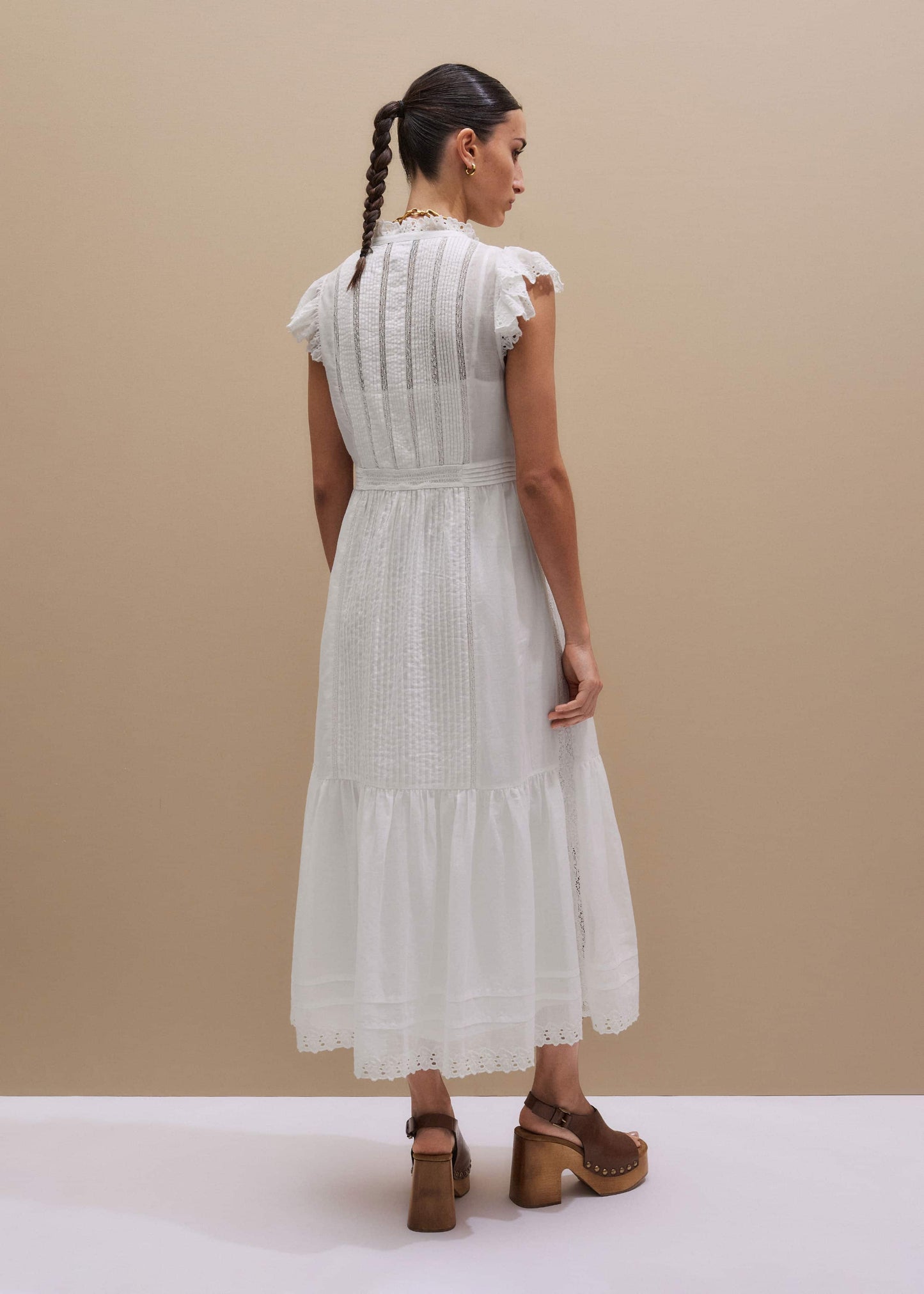 ME and EM Clothing White 2-in-1 Maxi Dress