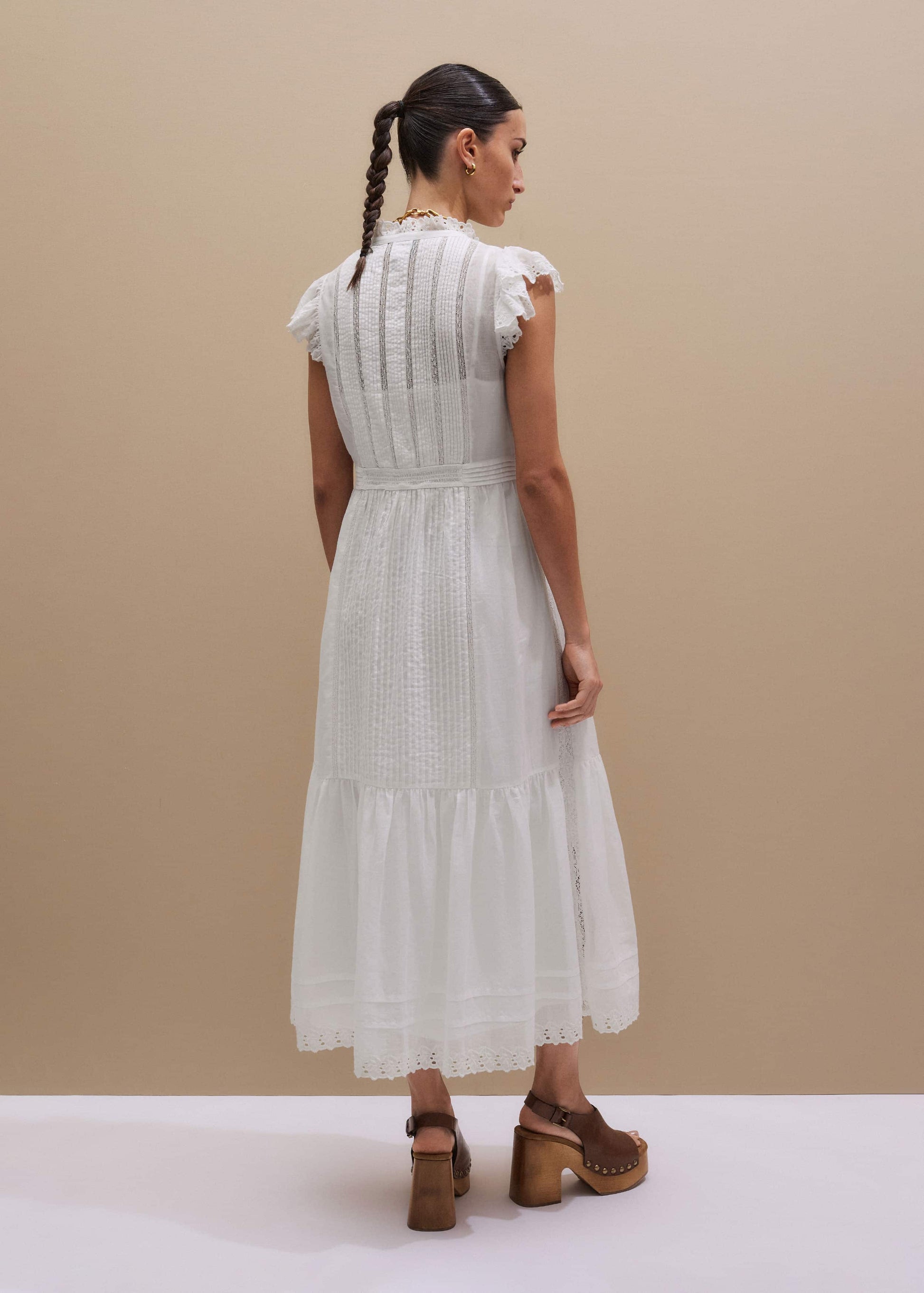 ME and EM Clothing White 2-in-1 Maxi Dress
