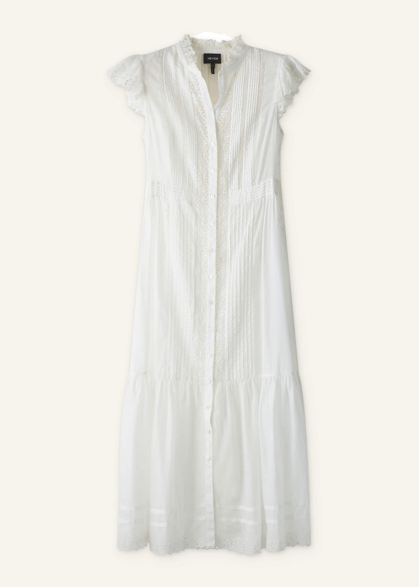 ME and EM Clothing White 2-in-1 Maxi Dress