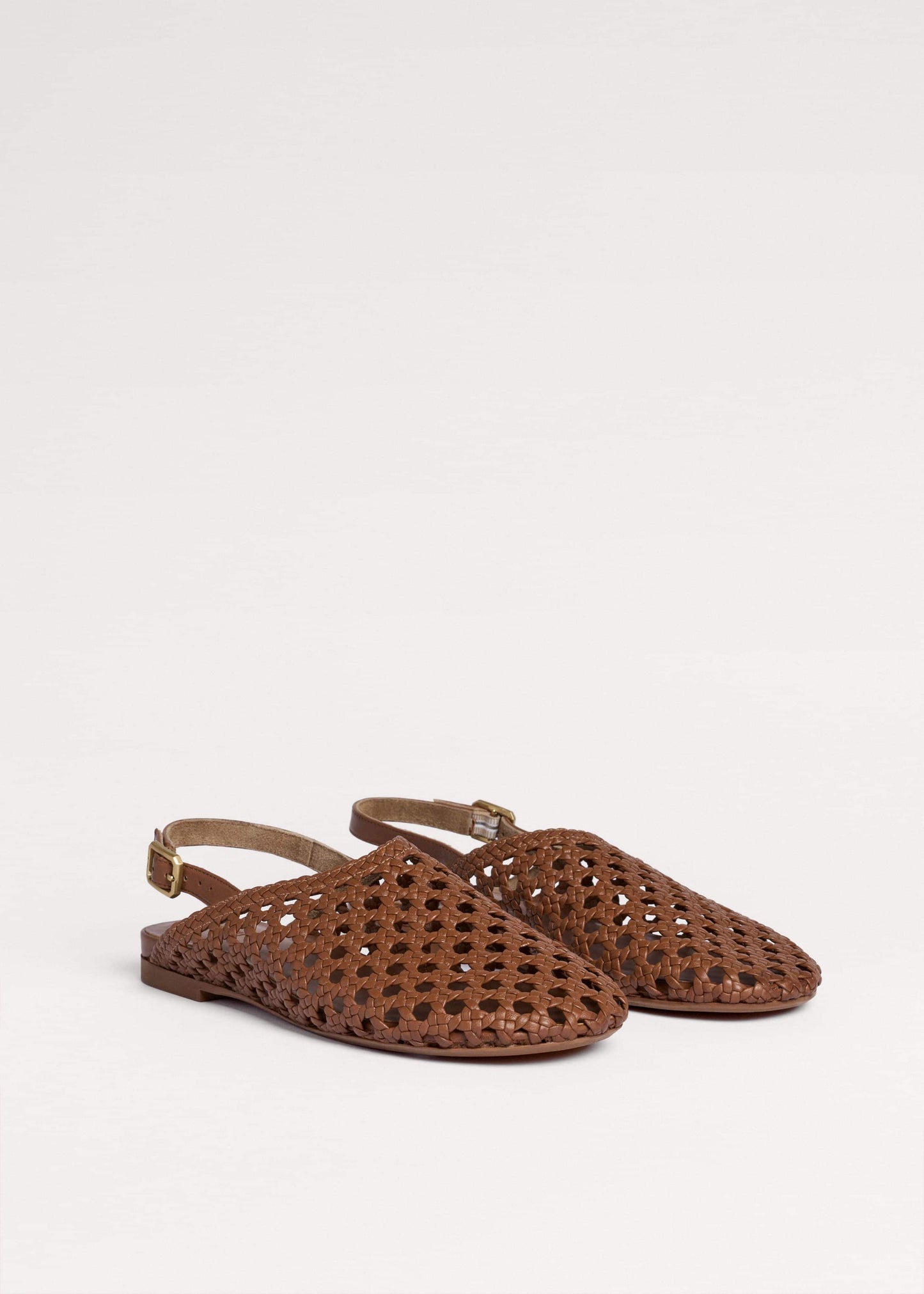 ME and EM Clothing|Accessories Brown Woven Slingback Shoe