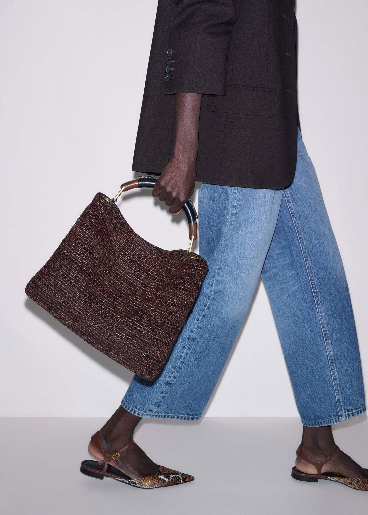 ME and EM Clothing|Accessories Brown Large Day Bag