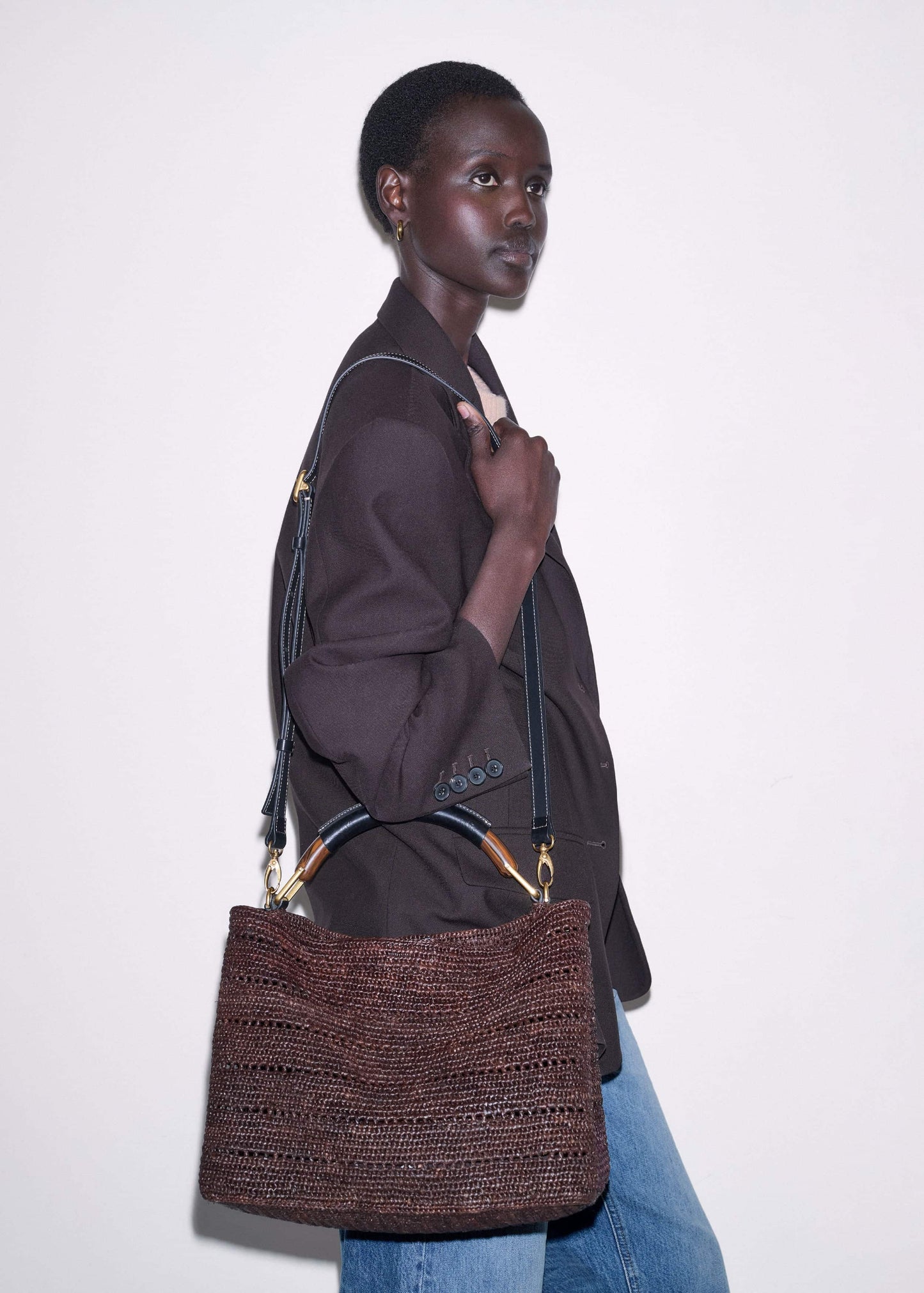 ME and EM Clothing|Accessories Brown Large Day Bag