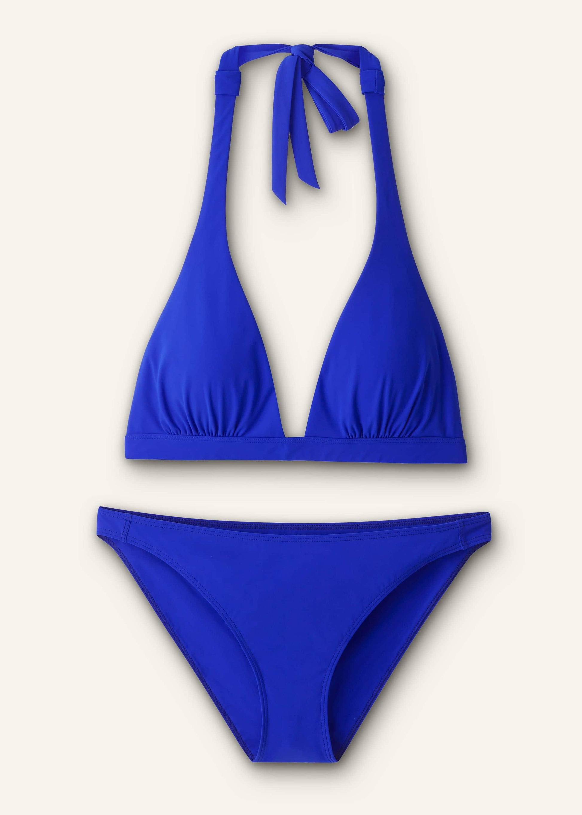 ME and EM Clothing Blue Adjustable Triangle Bikini Top