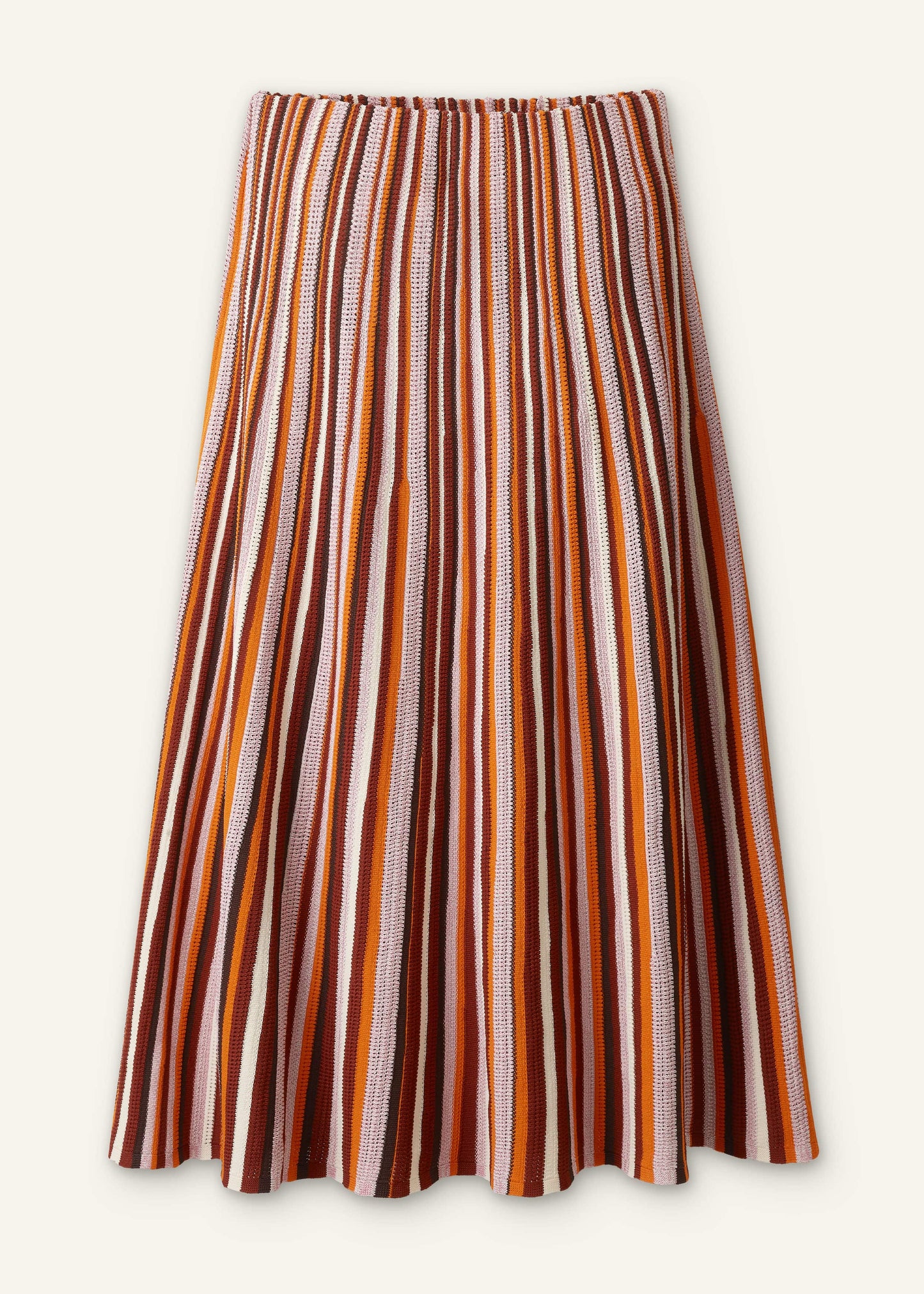 ME and EM Clothing Cinnamon Stripe Knit Maxi Skirt