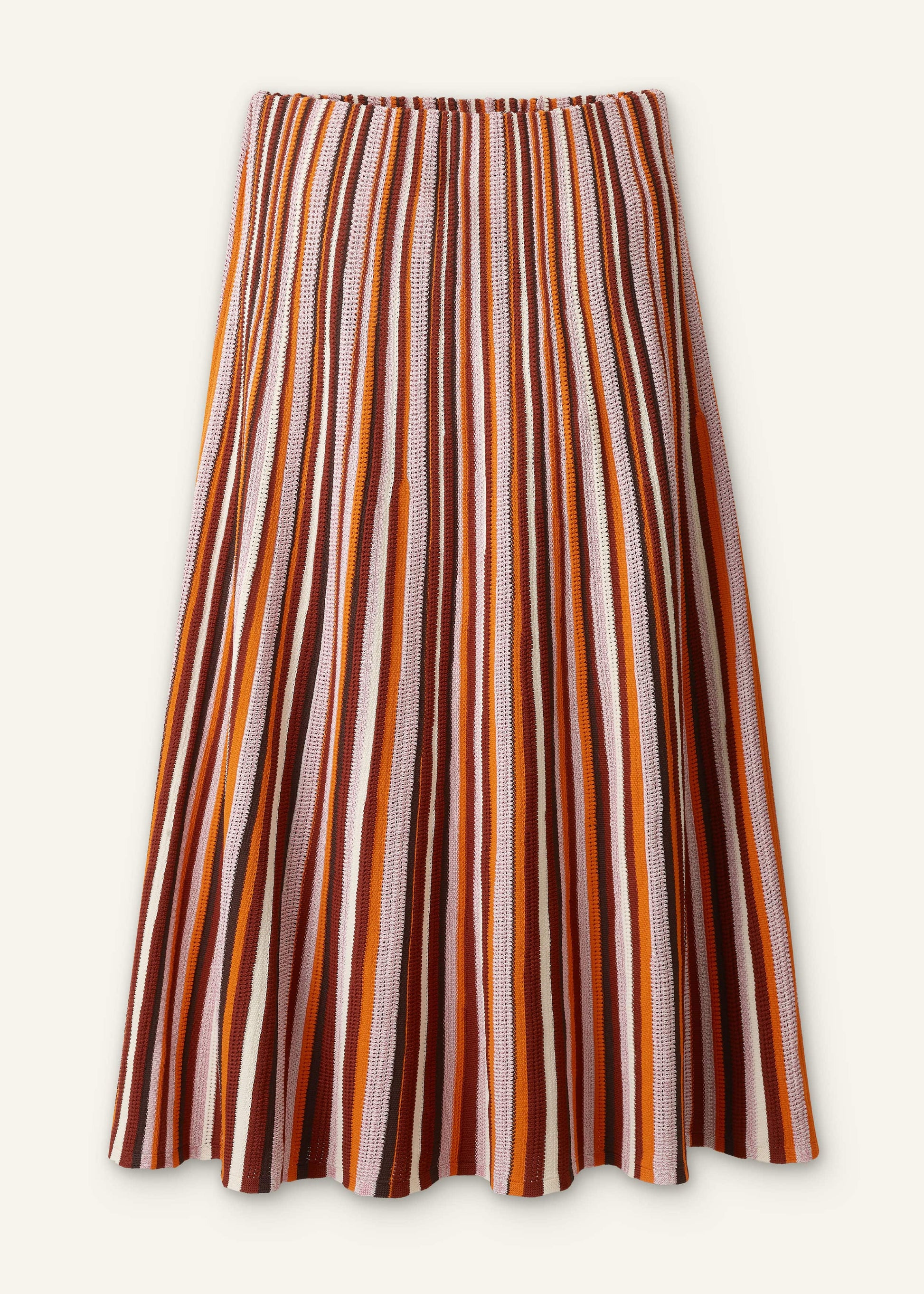 ME and EM Clothing Cinnamon Stripe Knit Maxi Skirt