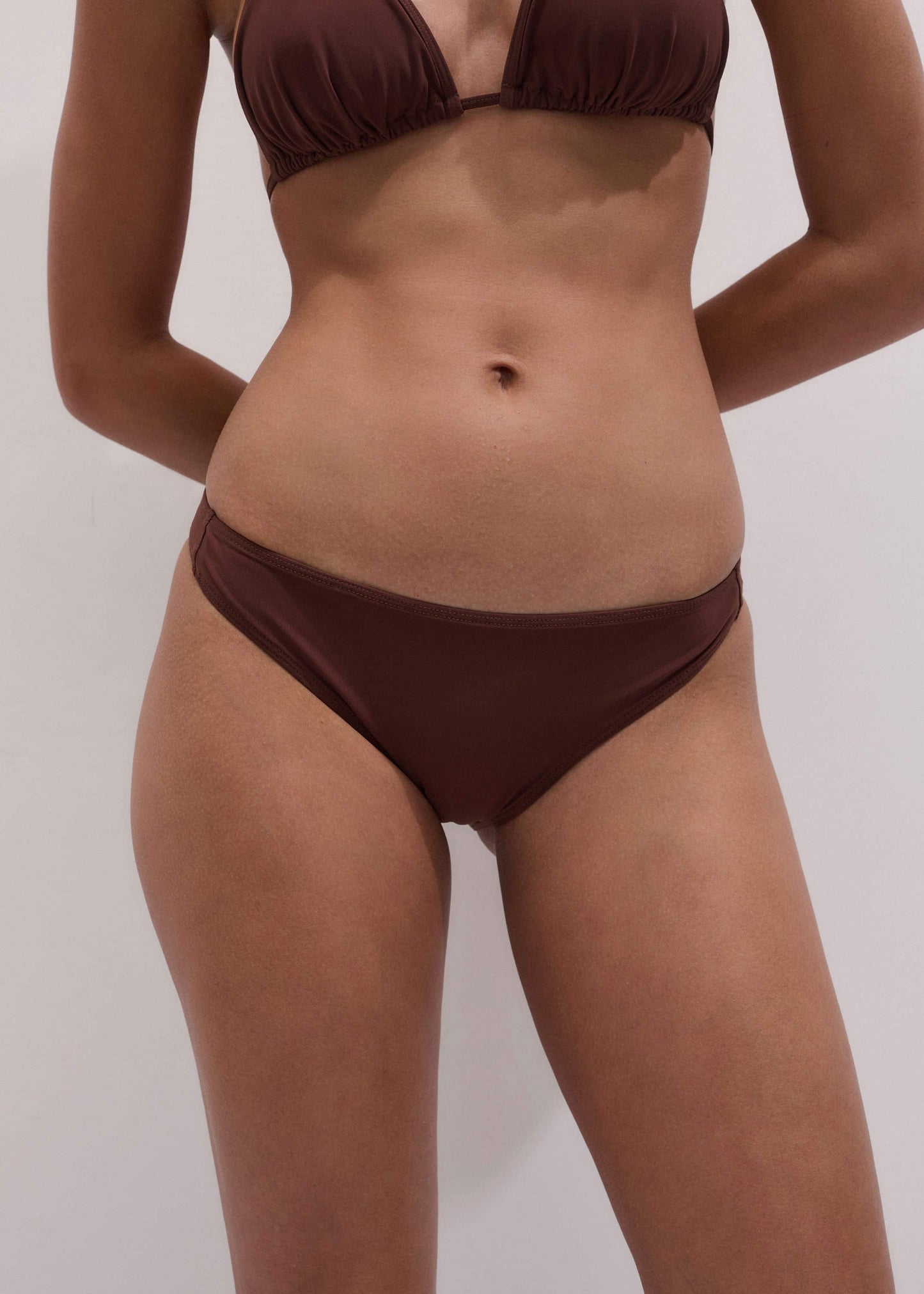 ME and EM Clothing Cinnamon Brown Bikini Bottom