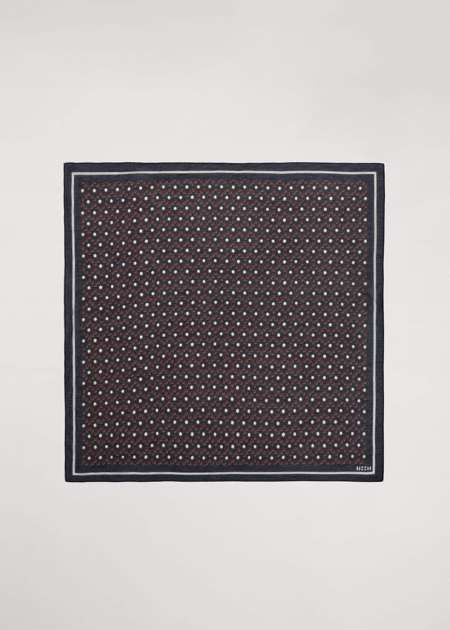 ME and EM Clothing|Accessories Black Dotted Border Scarf