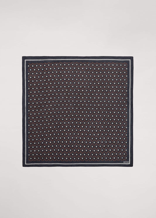 ME and EM Clothing|Accessories Black Dotted Border Scarf