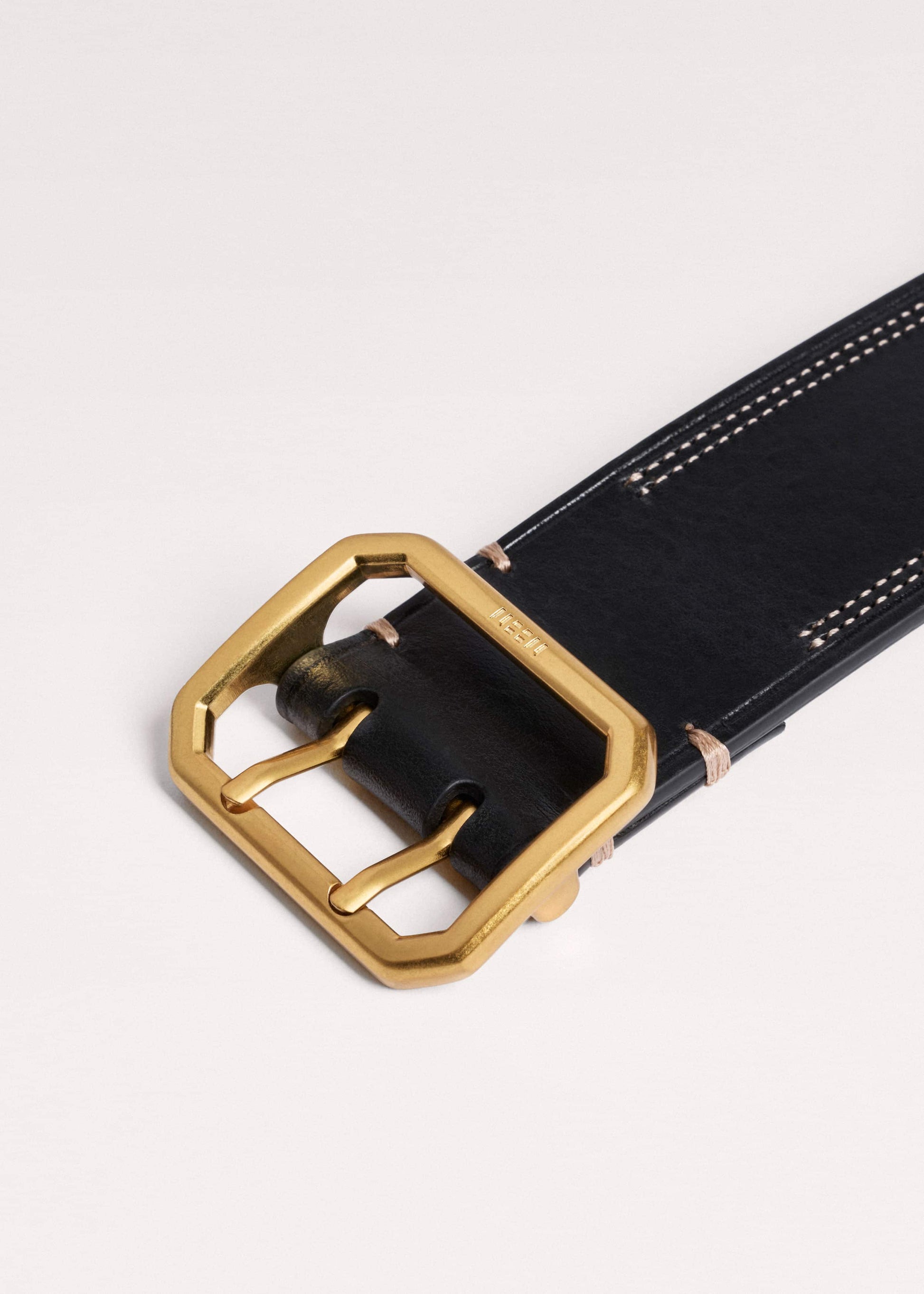 ME and EM Clothing|Accessories Black Double Prong Belt