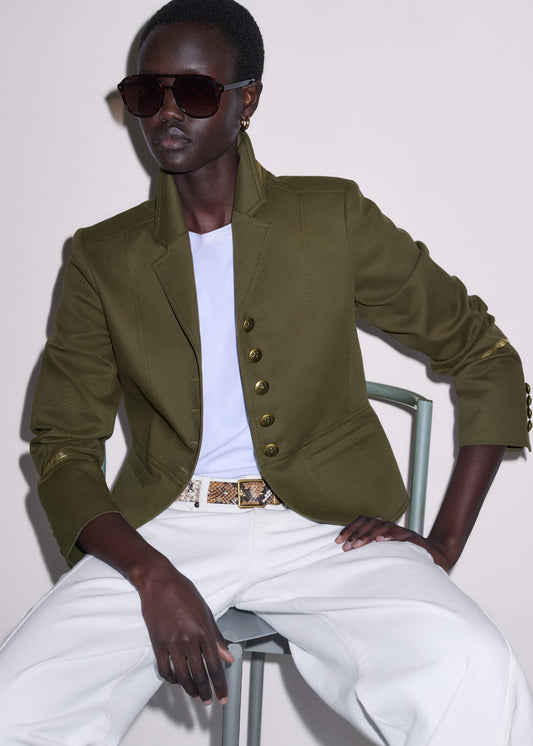 ME and EM Clothing Khaki Wear With Everything Fitted Utility Jacket