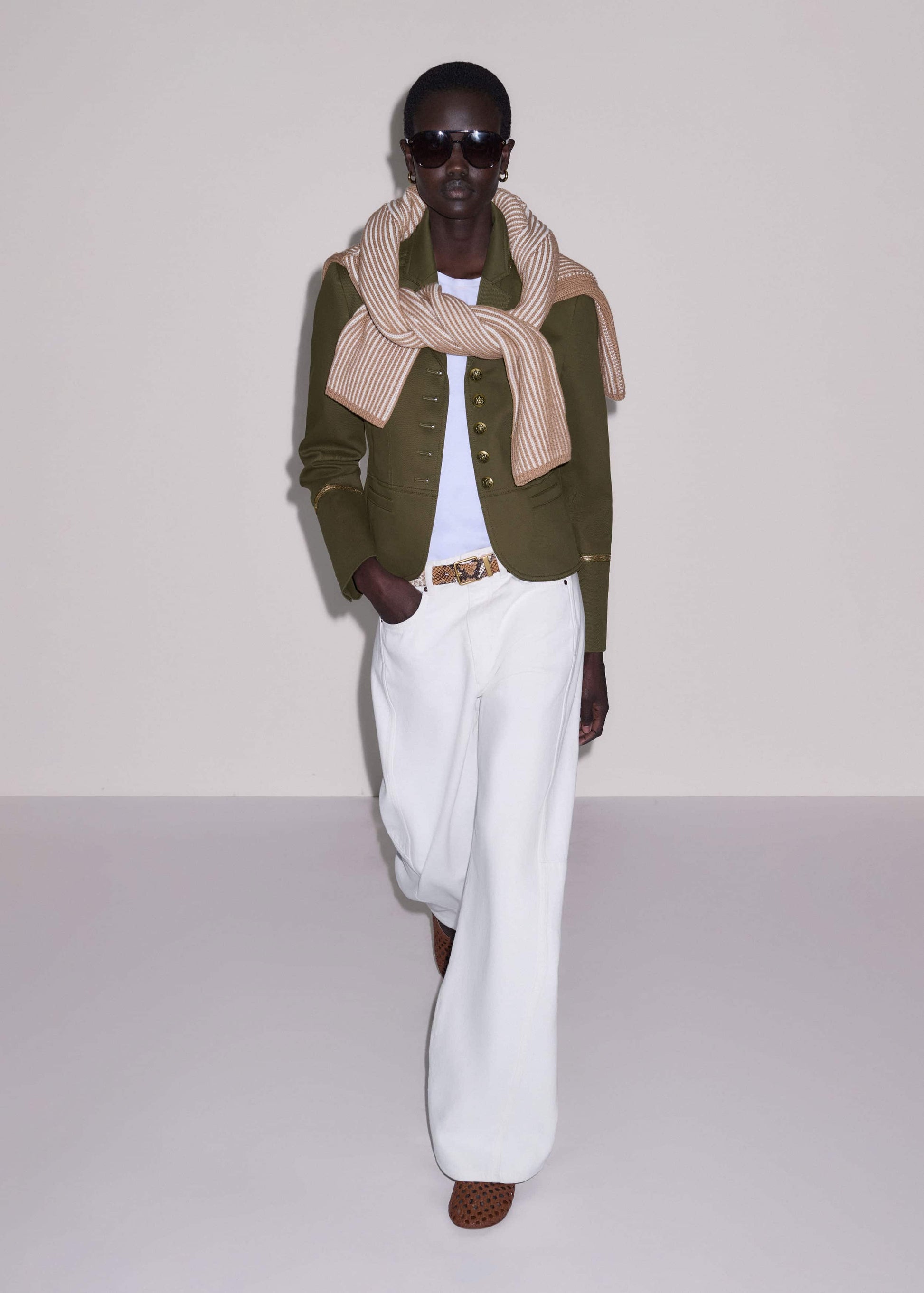 ME and EM Clothing Khaki Wear With Everything Fitted Utility Jacket