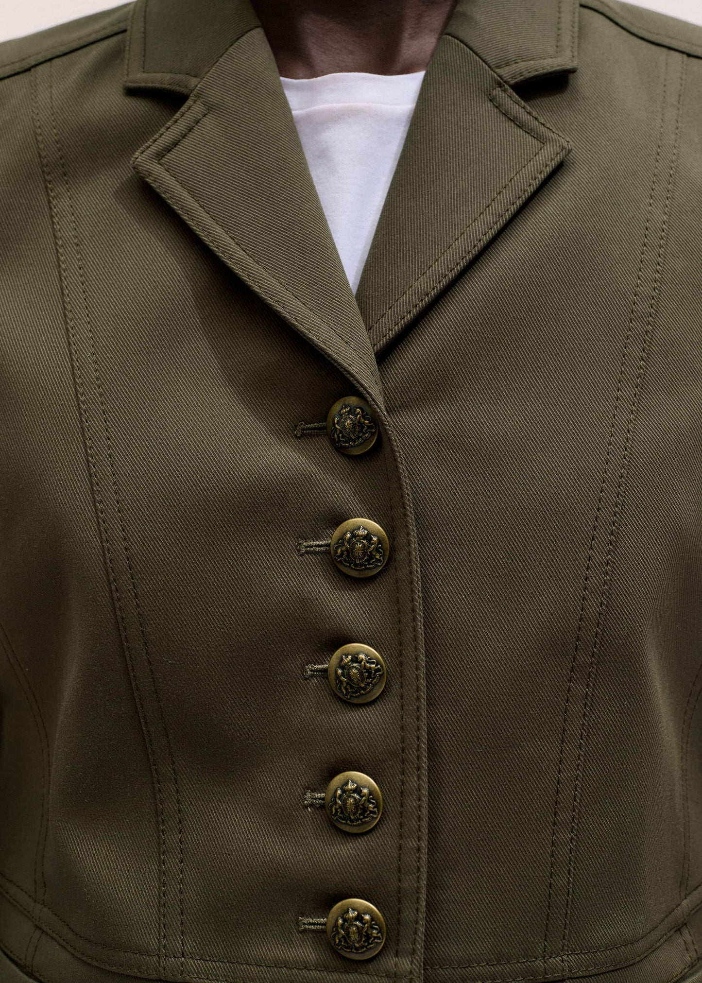ME and EM Clothing Khaki Wear With Everything Fitted Utility Jacket