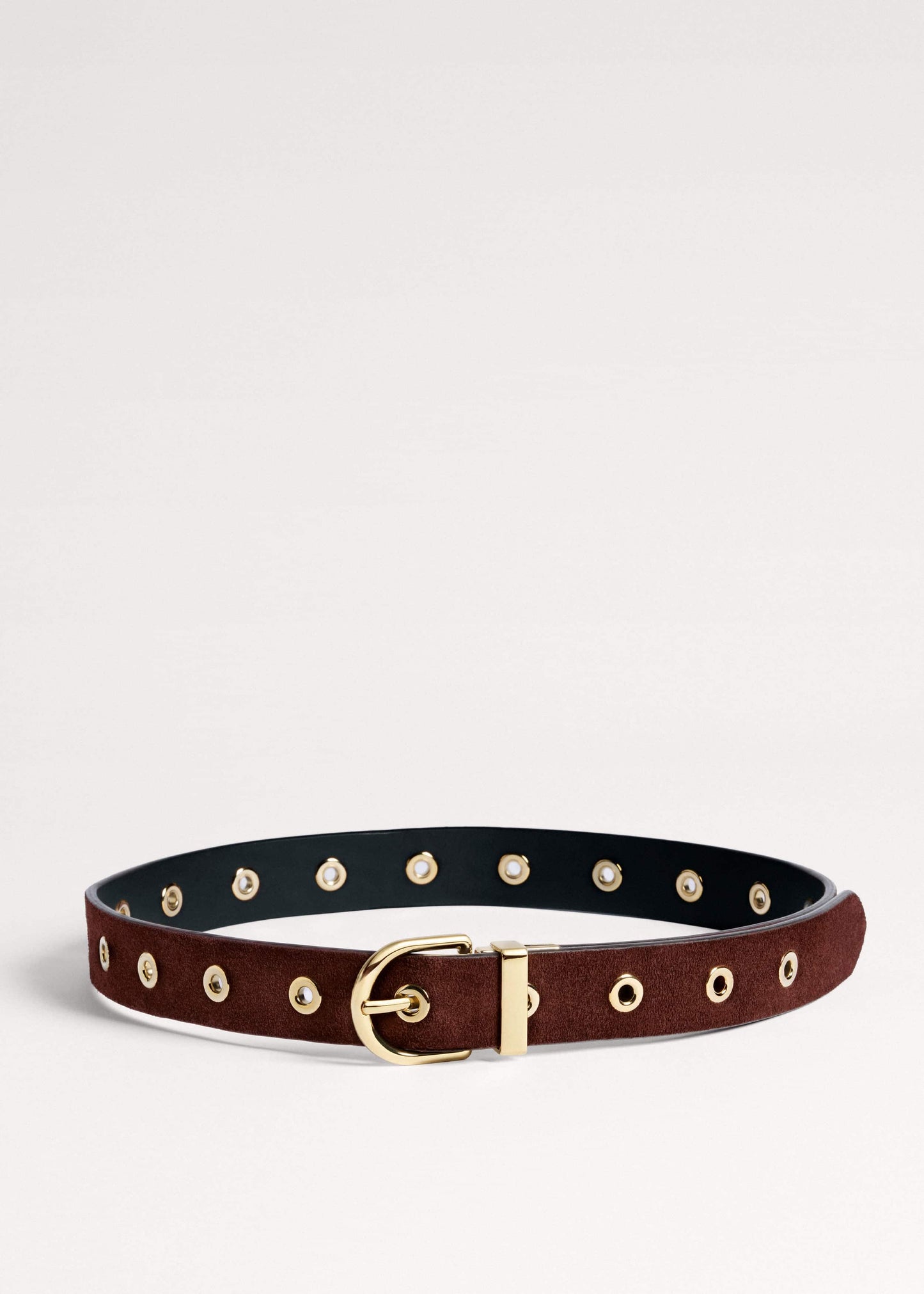 ME and EM Clothing|Accessories Black Reversible Eyelet Belt