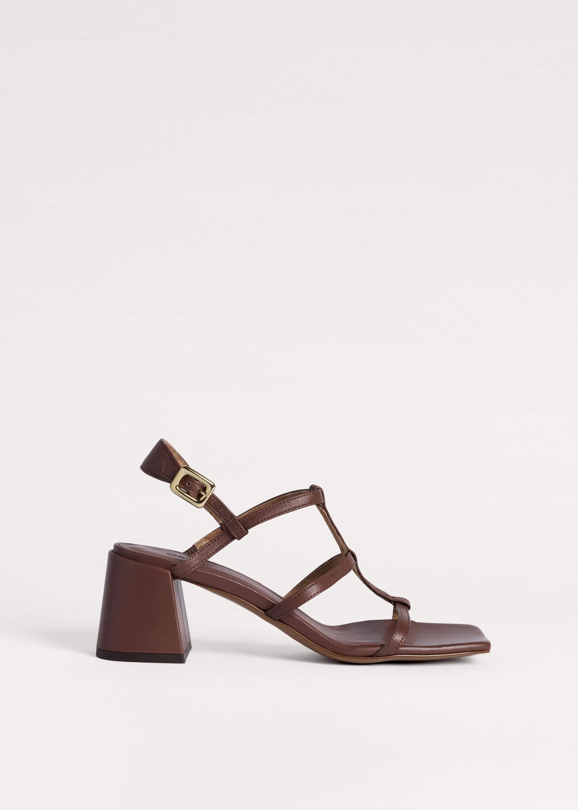 ME and EM Clothing|Accessories Dark Brown Caged Occasion Sandal