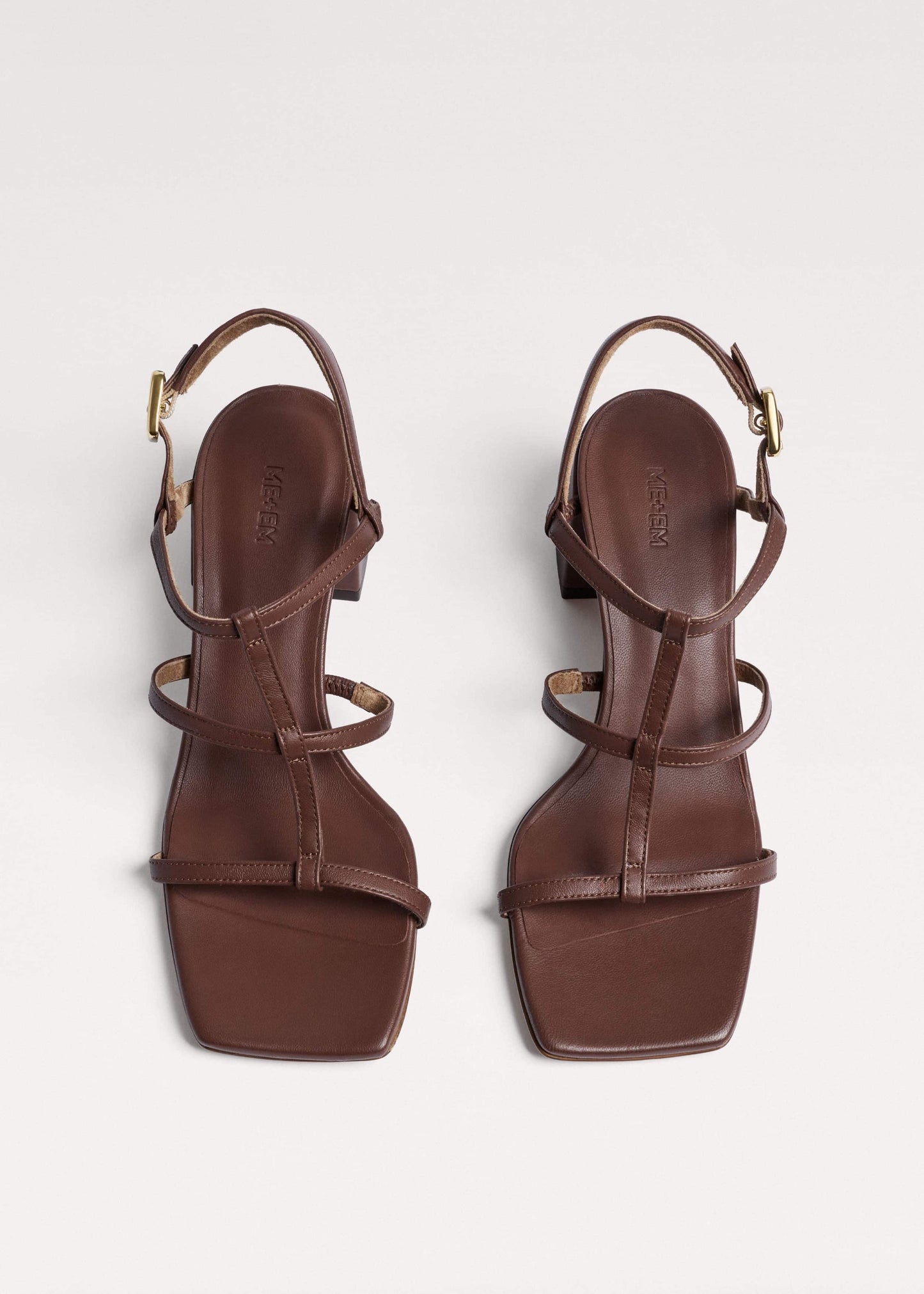 ME and EM Clothing|Accessories Dark Brown Caged Occasion Sandal