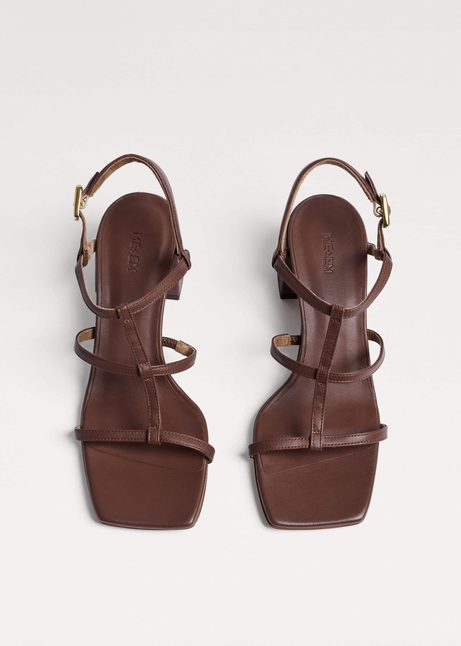 ME and EM Clothing|Accessories Dark Brown Caged Occasion Sandal